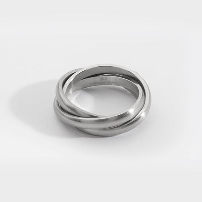 HELIX BAND RING (SILVER)