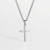 Cross chain - Silver-toned