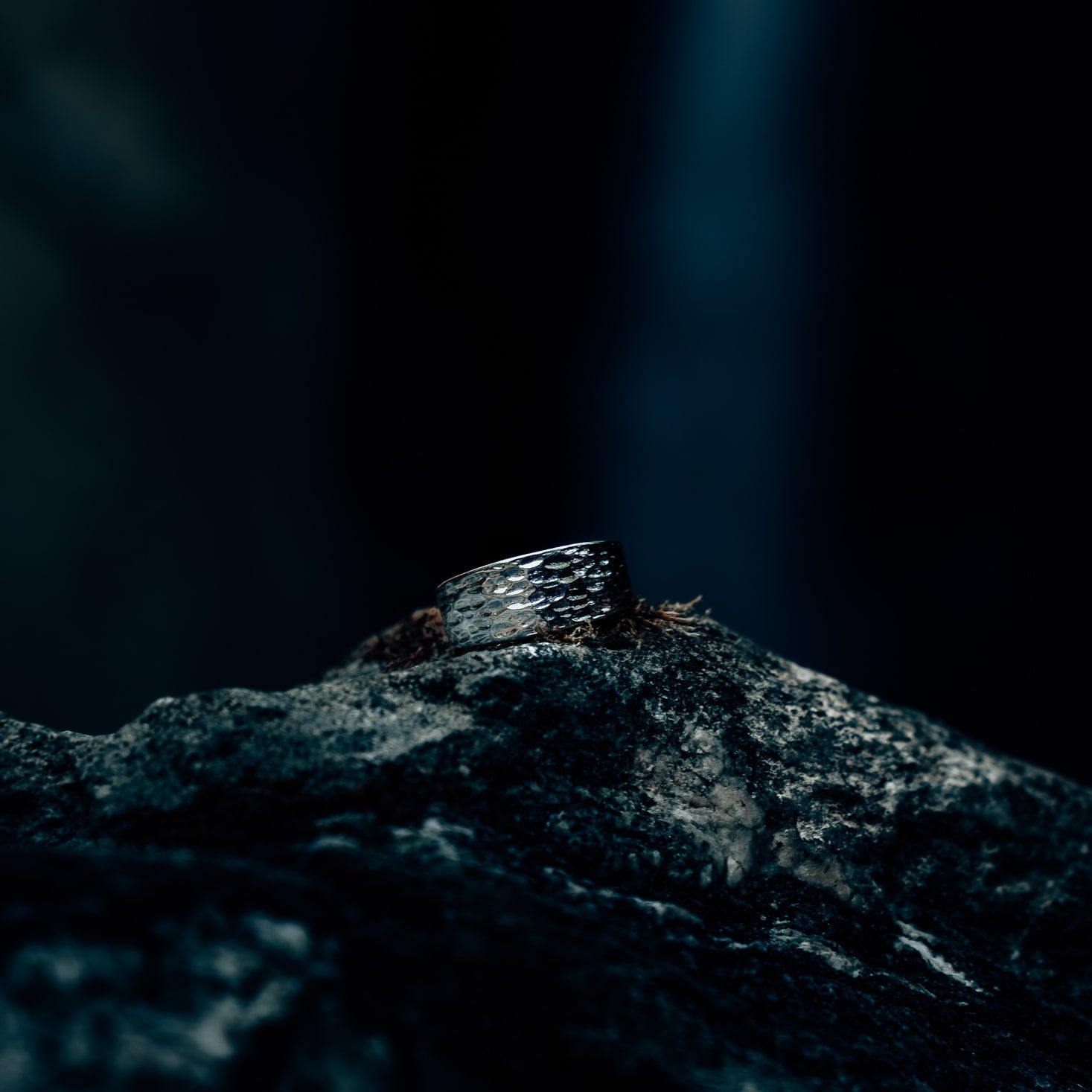 Hammered Signature - Silver-toned ring