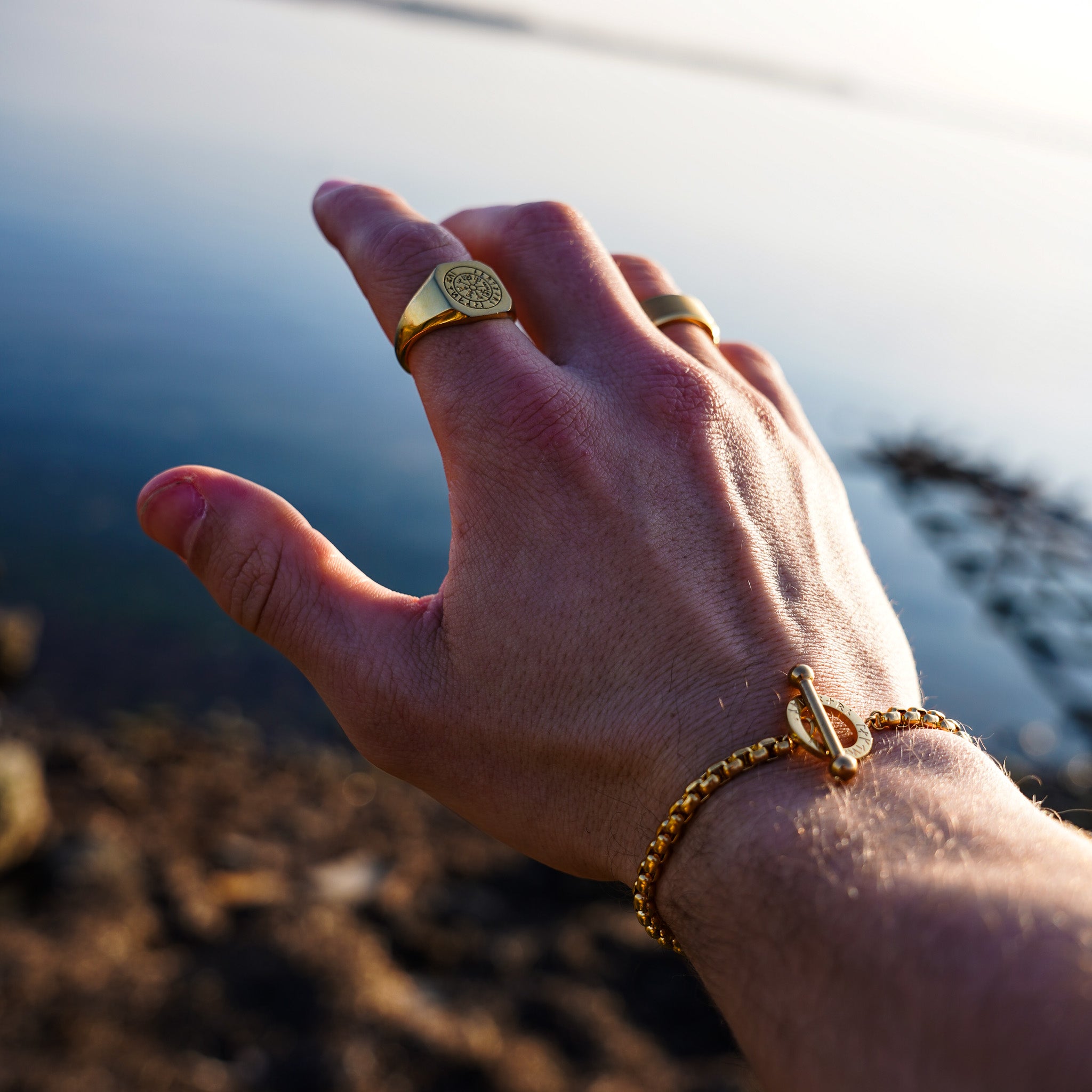 Ragnar bracelet - Gold-toned
