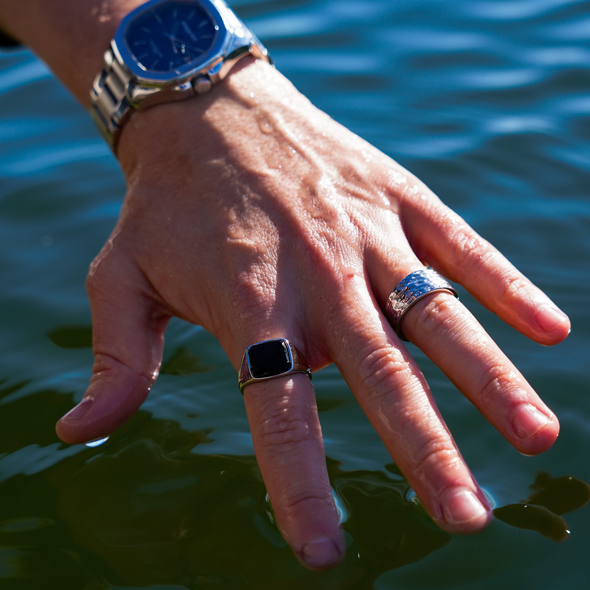 Black Onyx Signature - Silver-toned ring