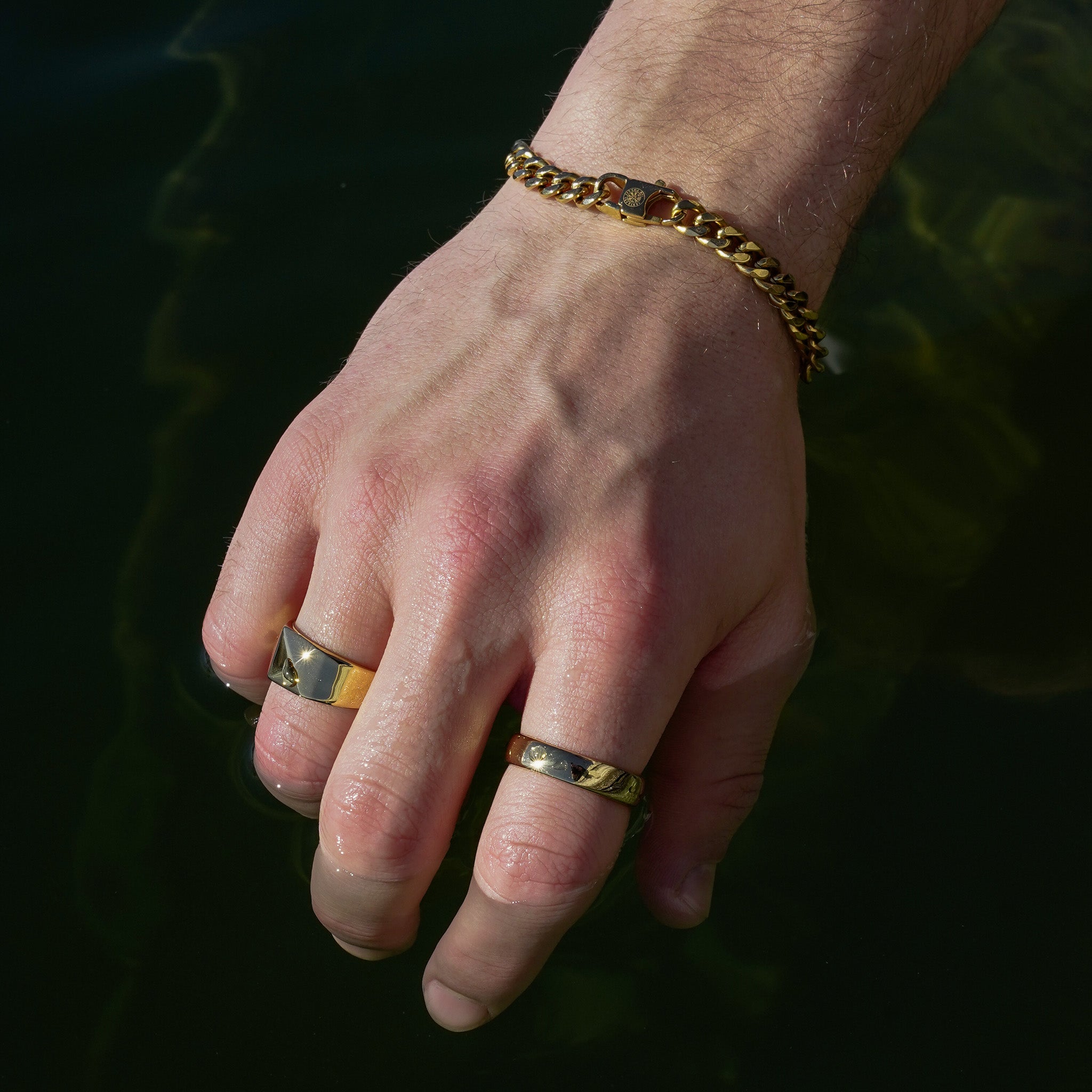 Sequence bracelet - Gold tone