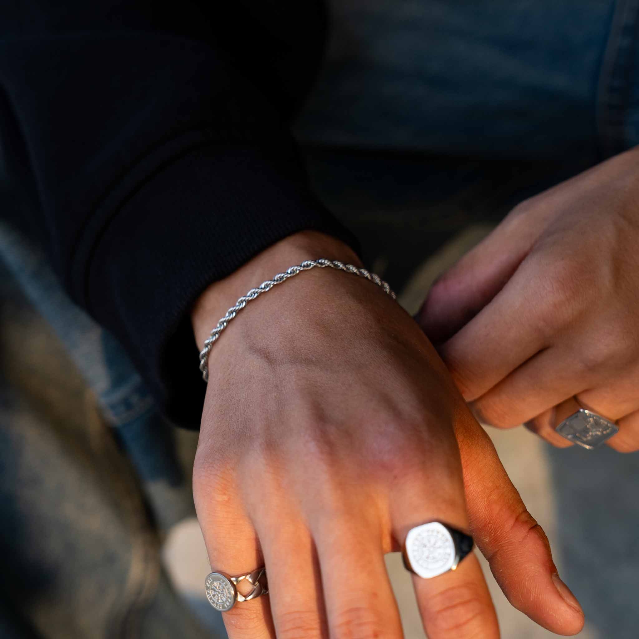 ROPE BRACELET (SILVER)