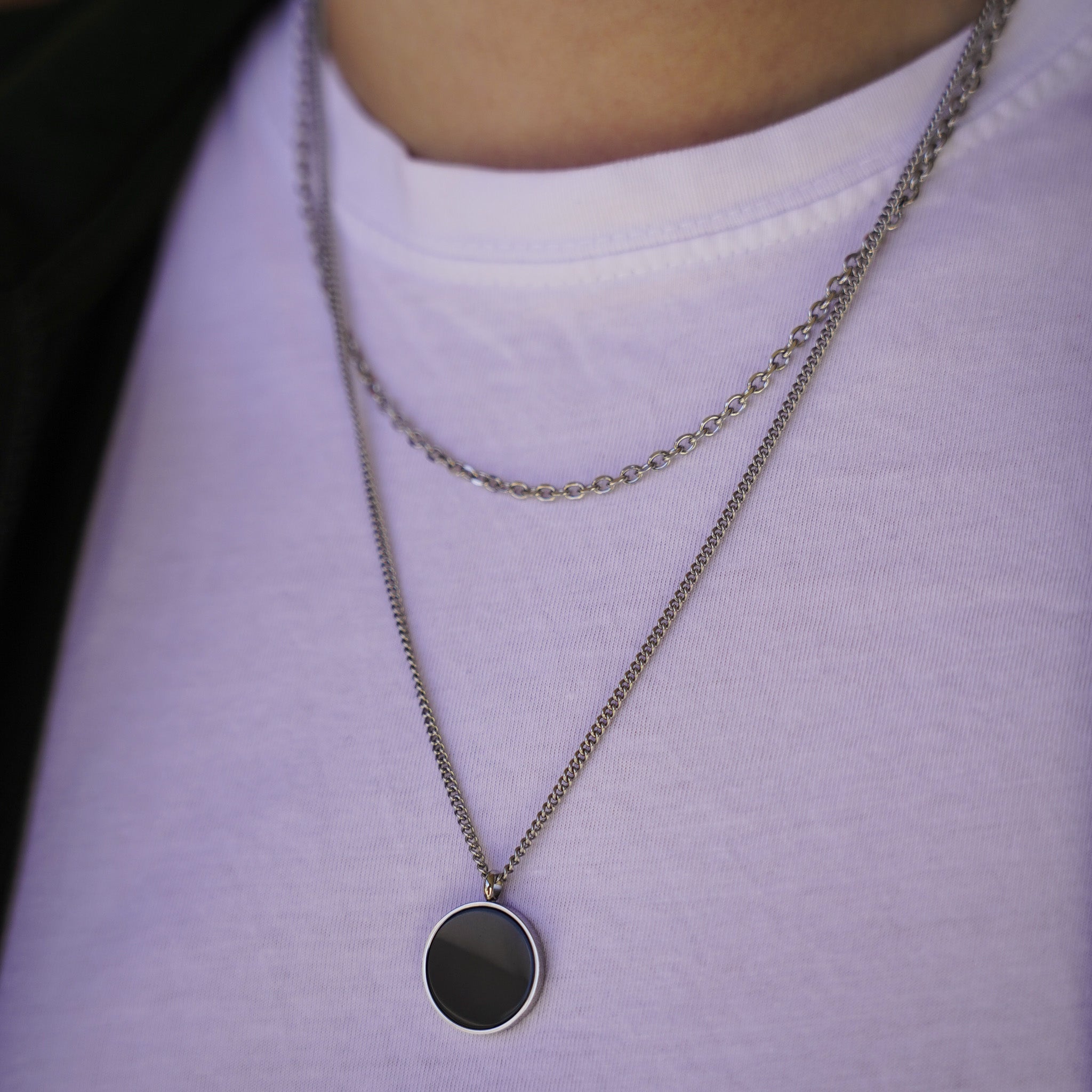 The Obsidian Set - Silver-toned