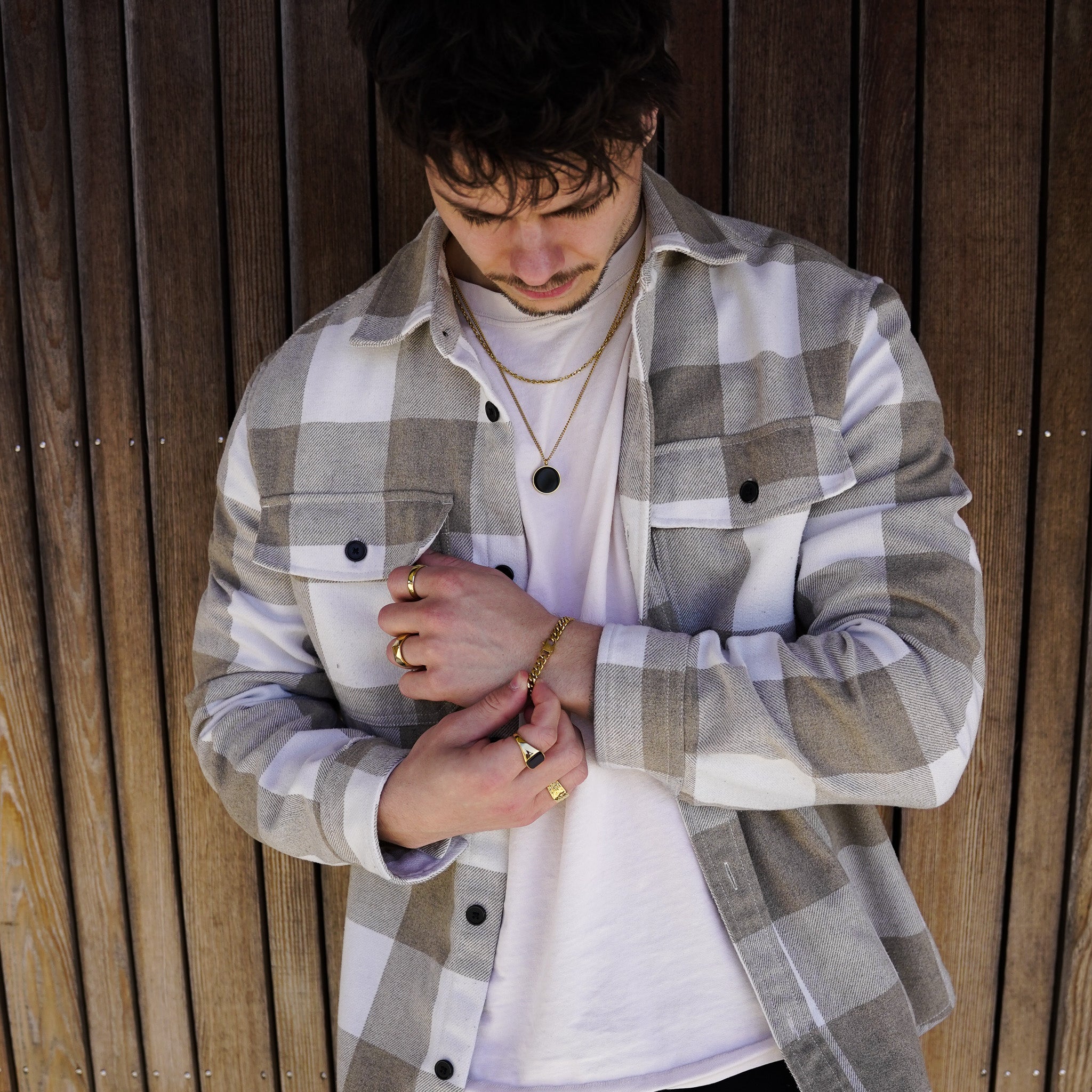 Sequence bracelet - Gold tone