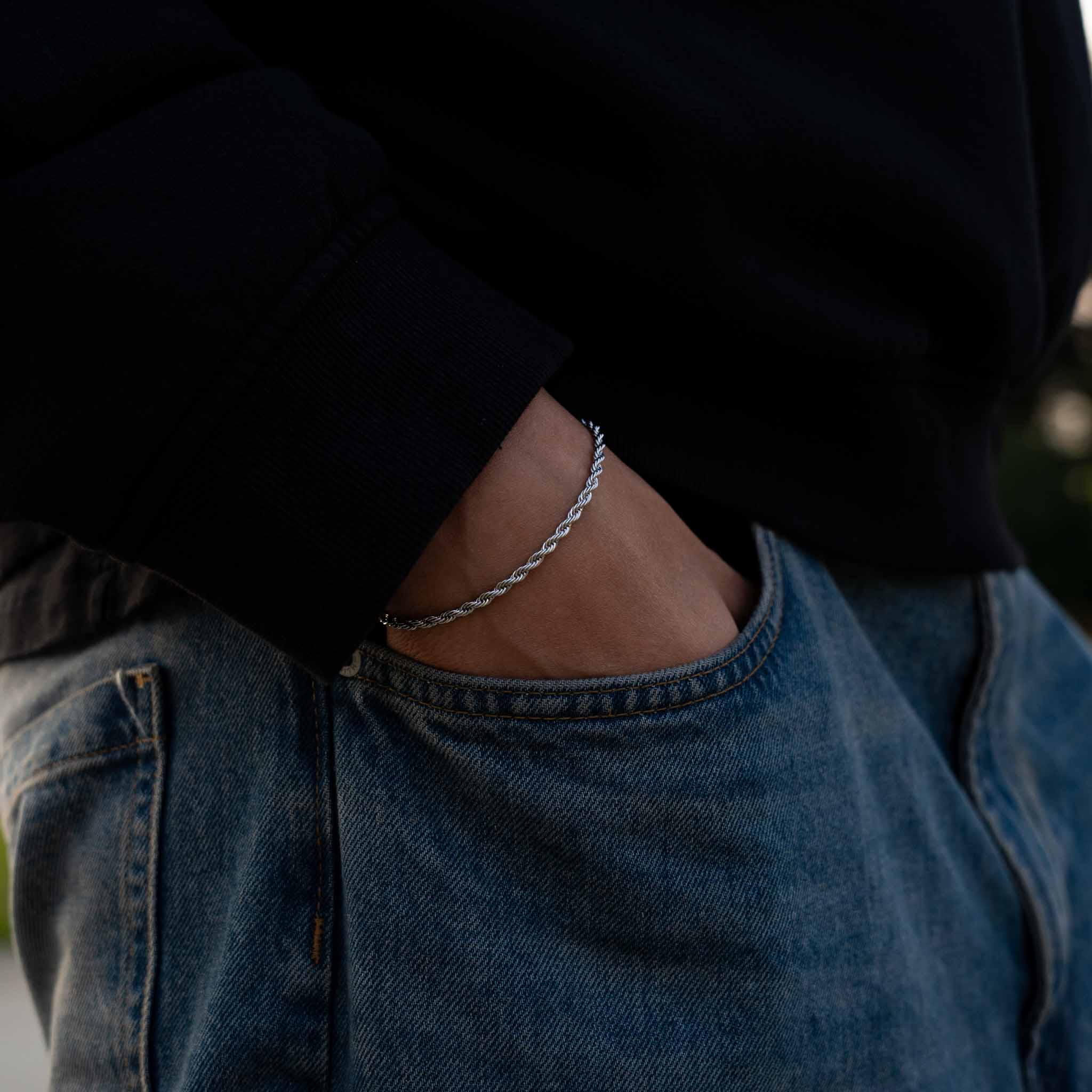 ROPE BRACELET (SILVER)