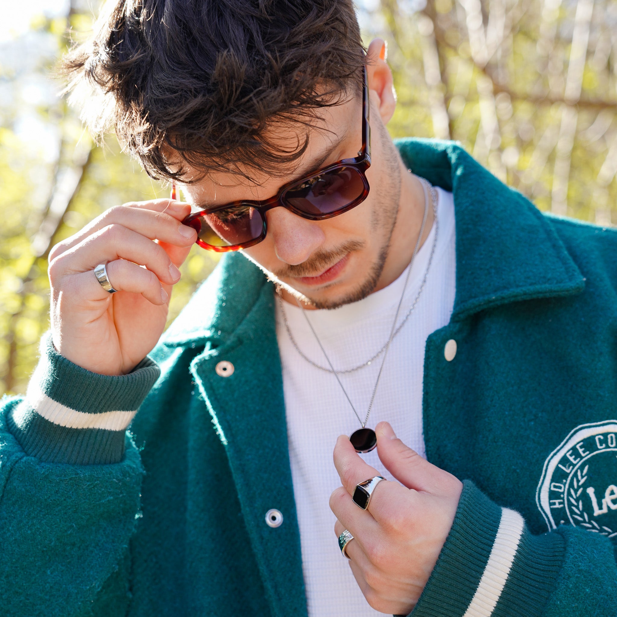 The Obsidian Set - Silver-toned