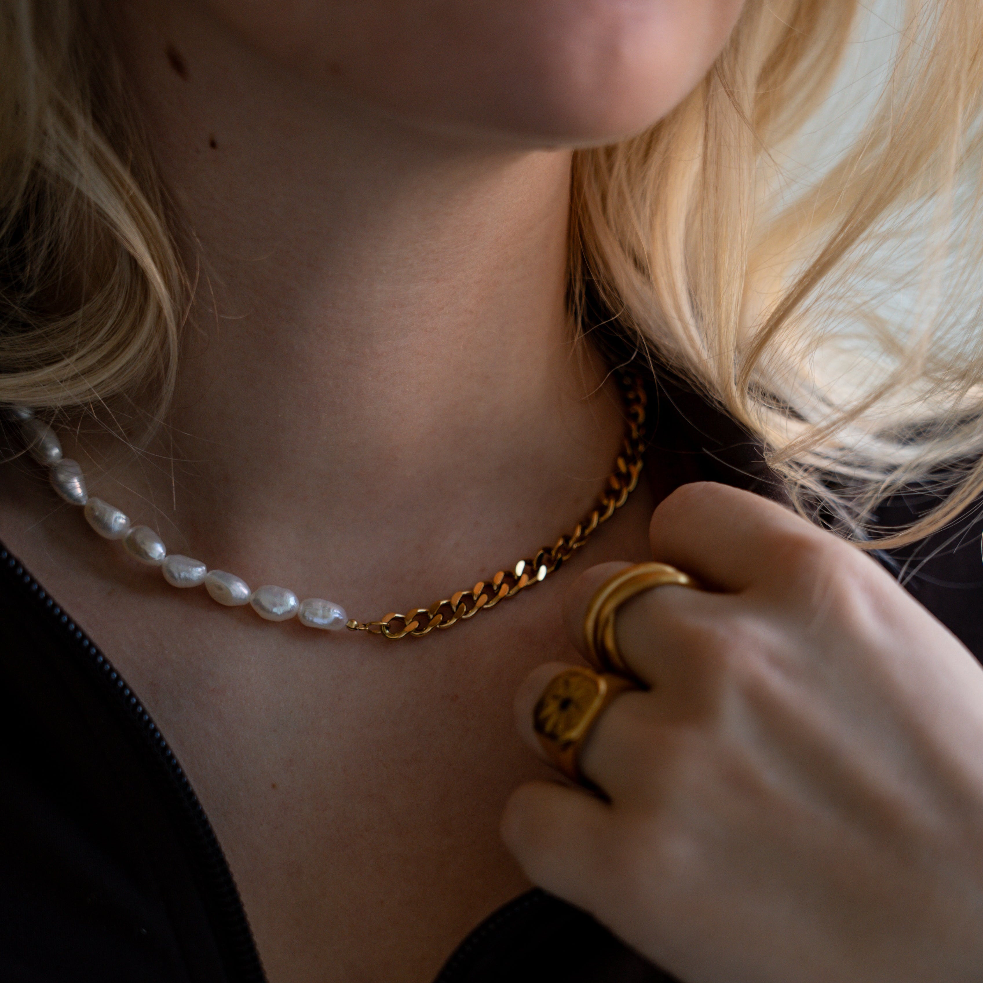 NL Kattegat Pearl pendant - Gold-toned