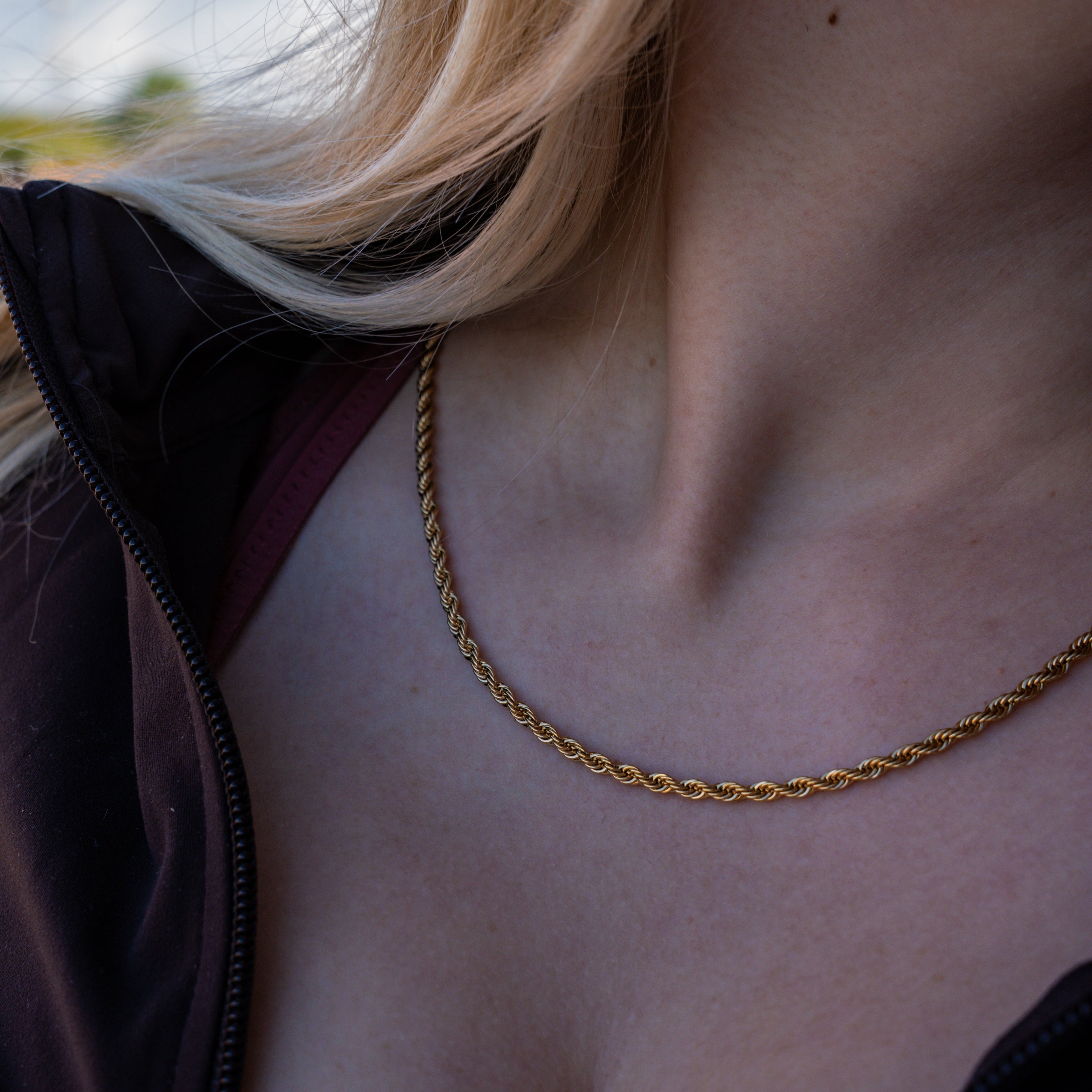 NL Rope necklace - Gold-toned