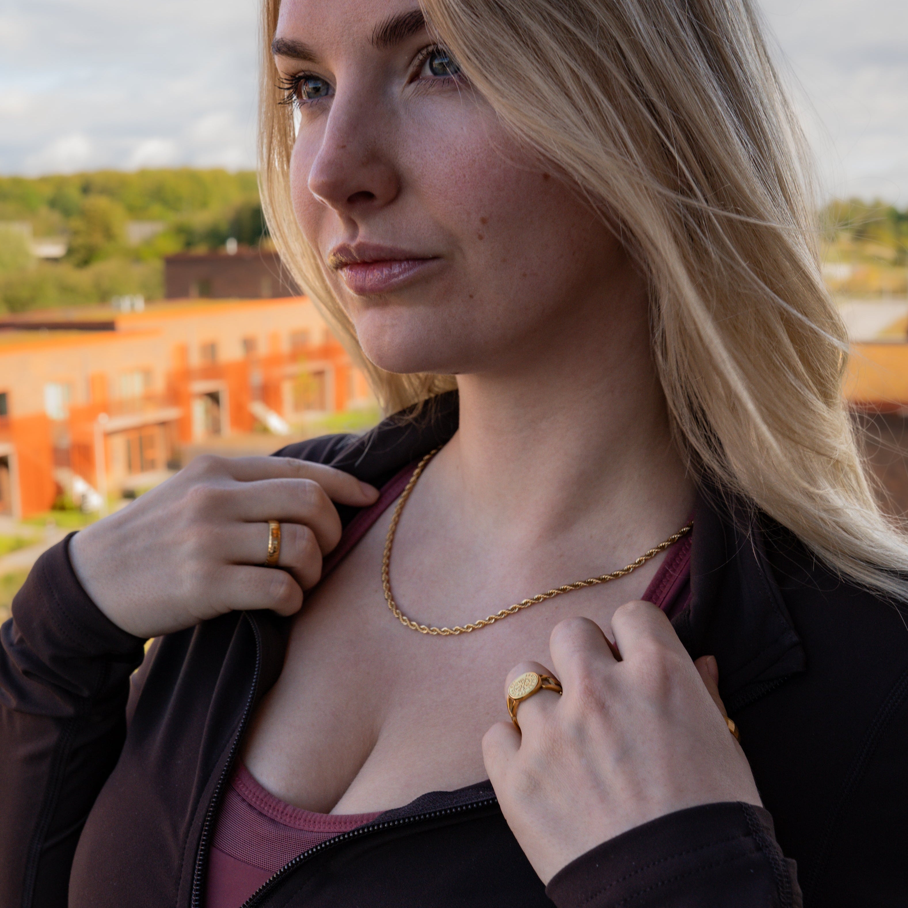 Vegvisir Chain Signature - Gold-toned ring