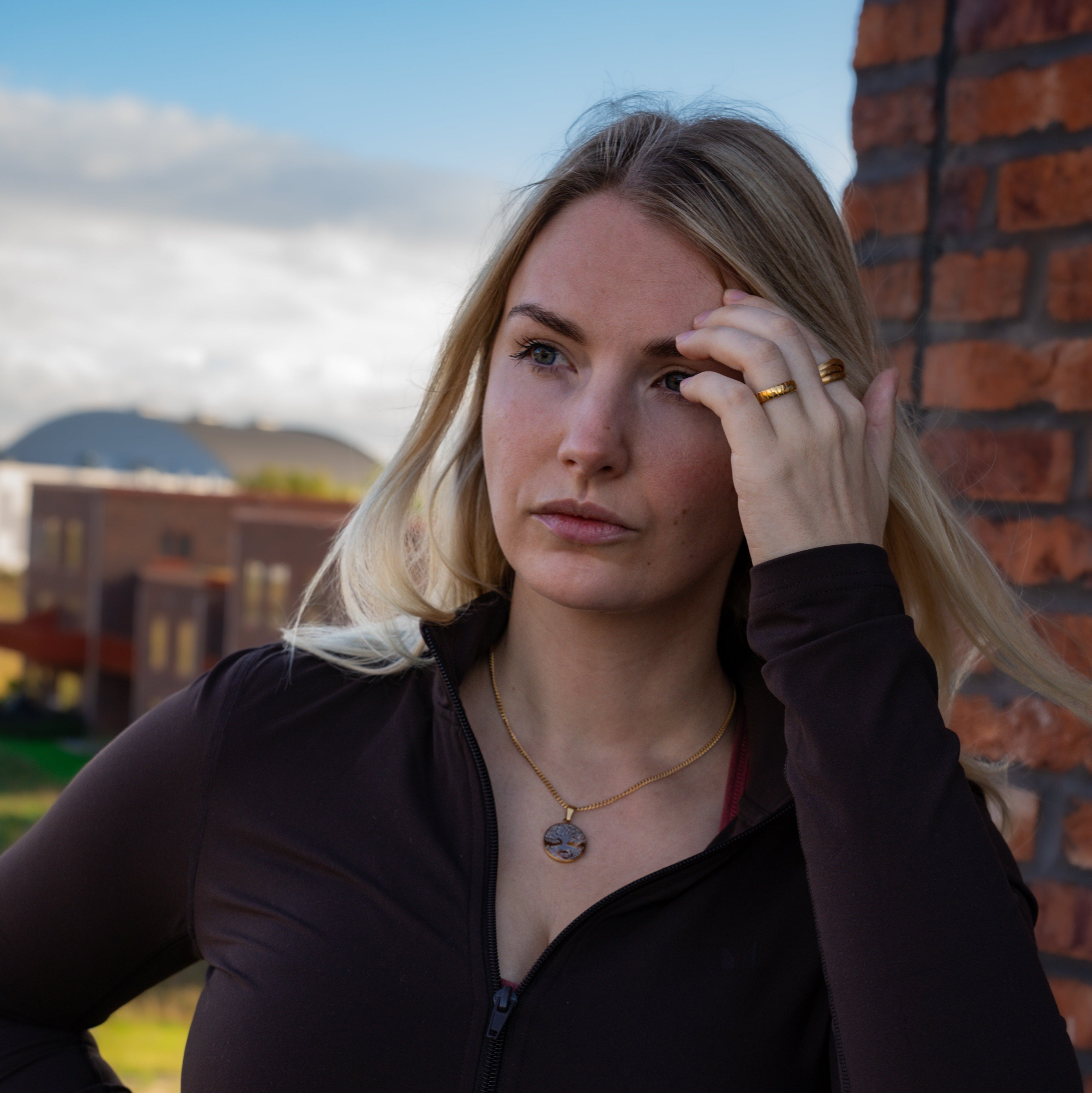 Siempre Cut band - Gold-toned ring