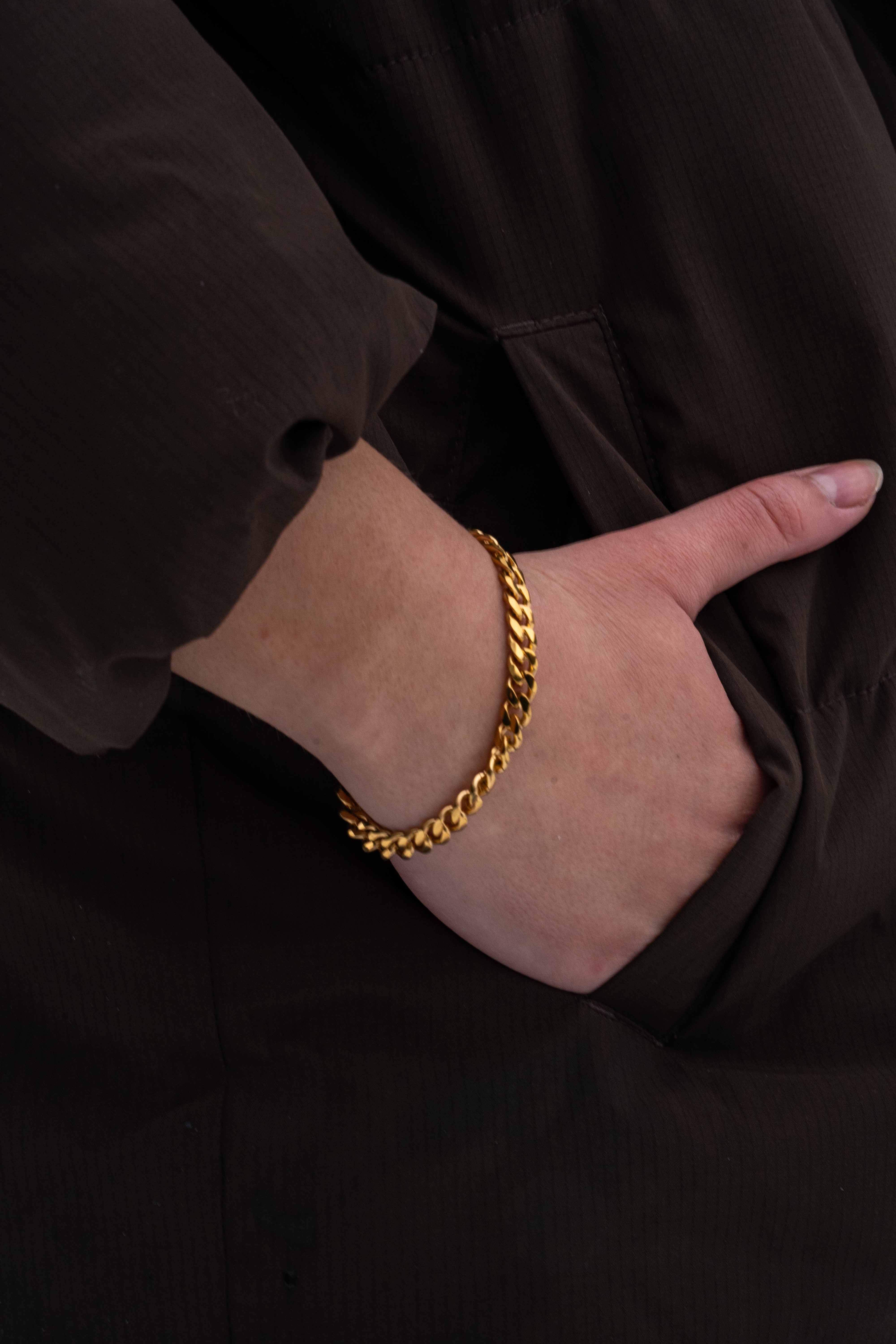 Sequence bracelet - Gold tone