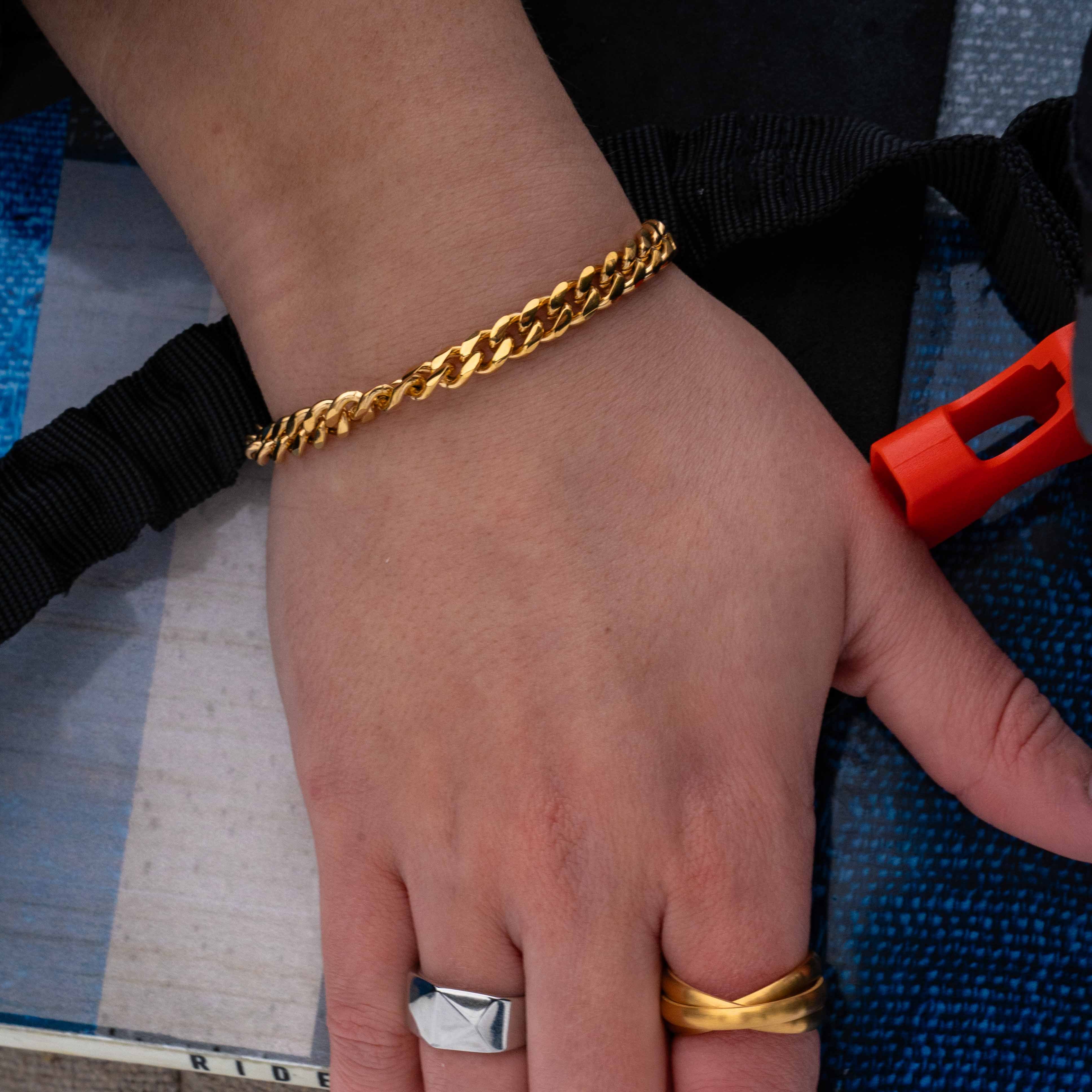 Sequence bracelet - Gold tone