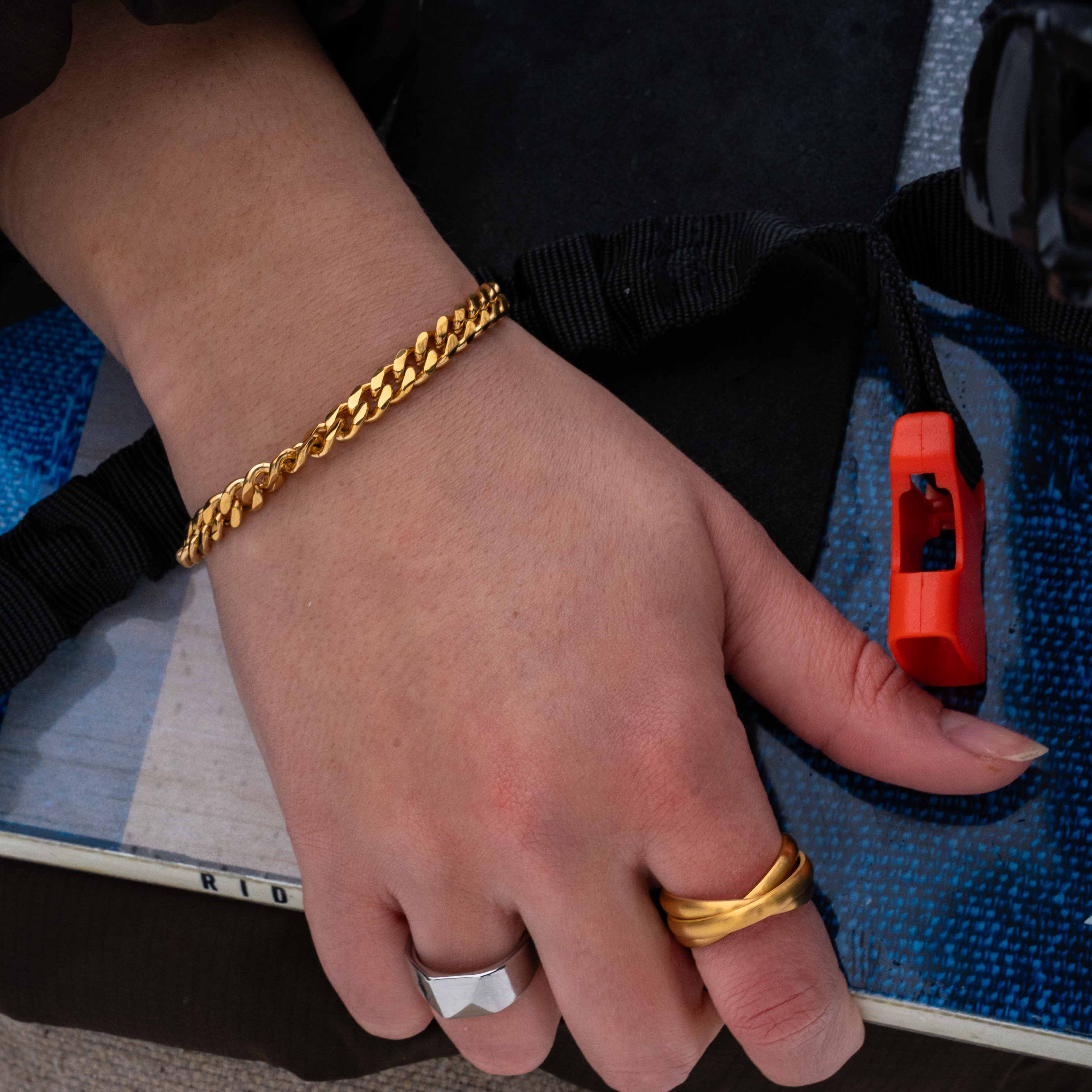 Sequence bracelet - Gold tone