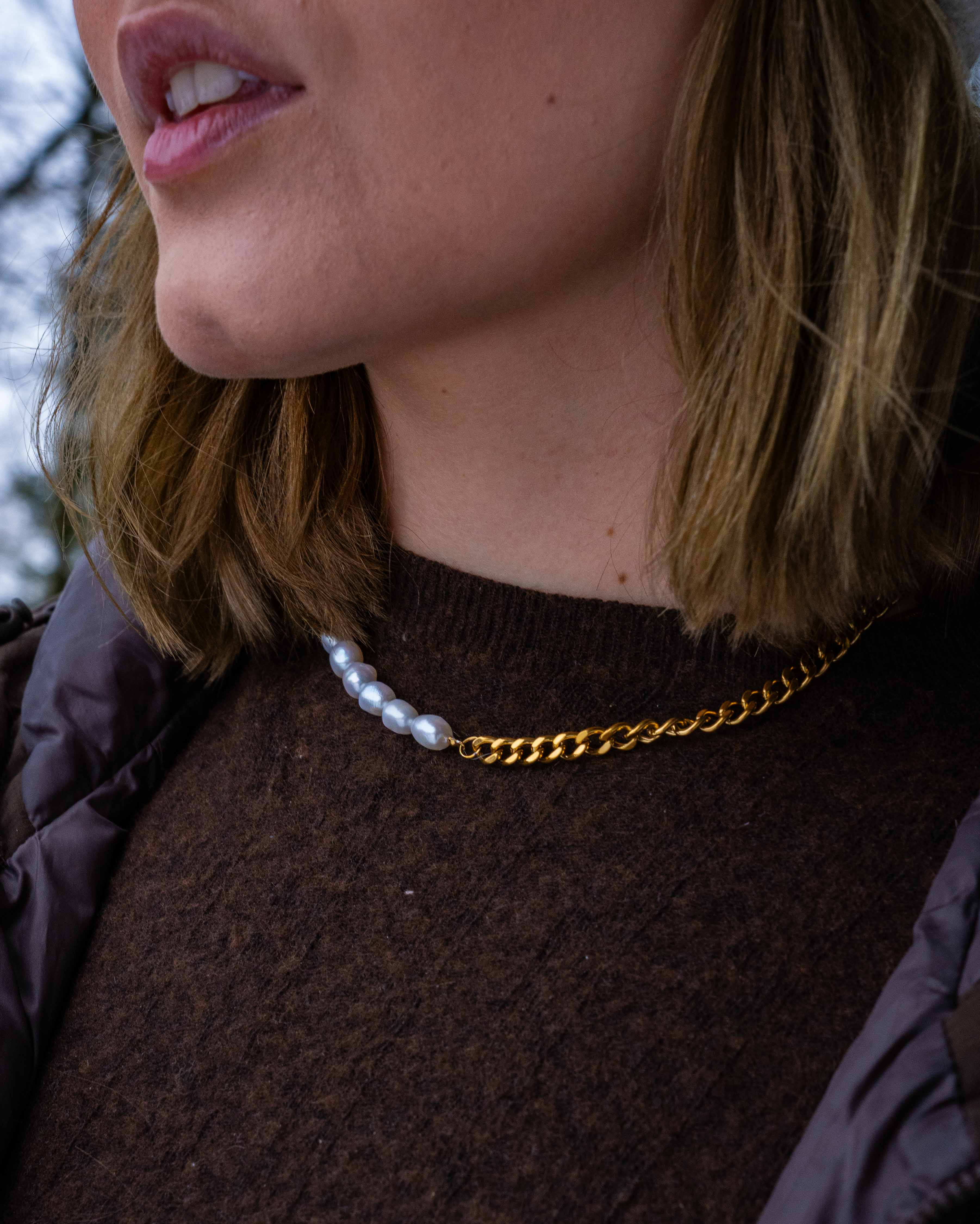 NL Kattegat Pearl pendant - Gold-toned