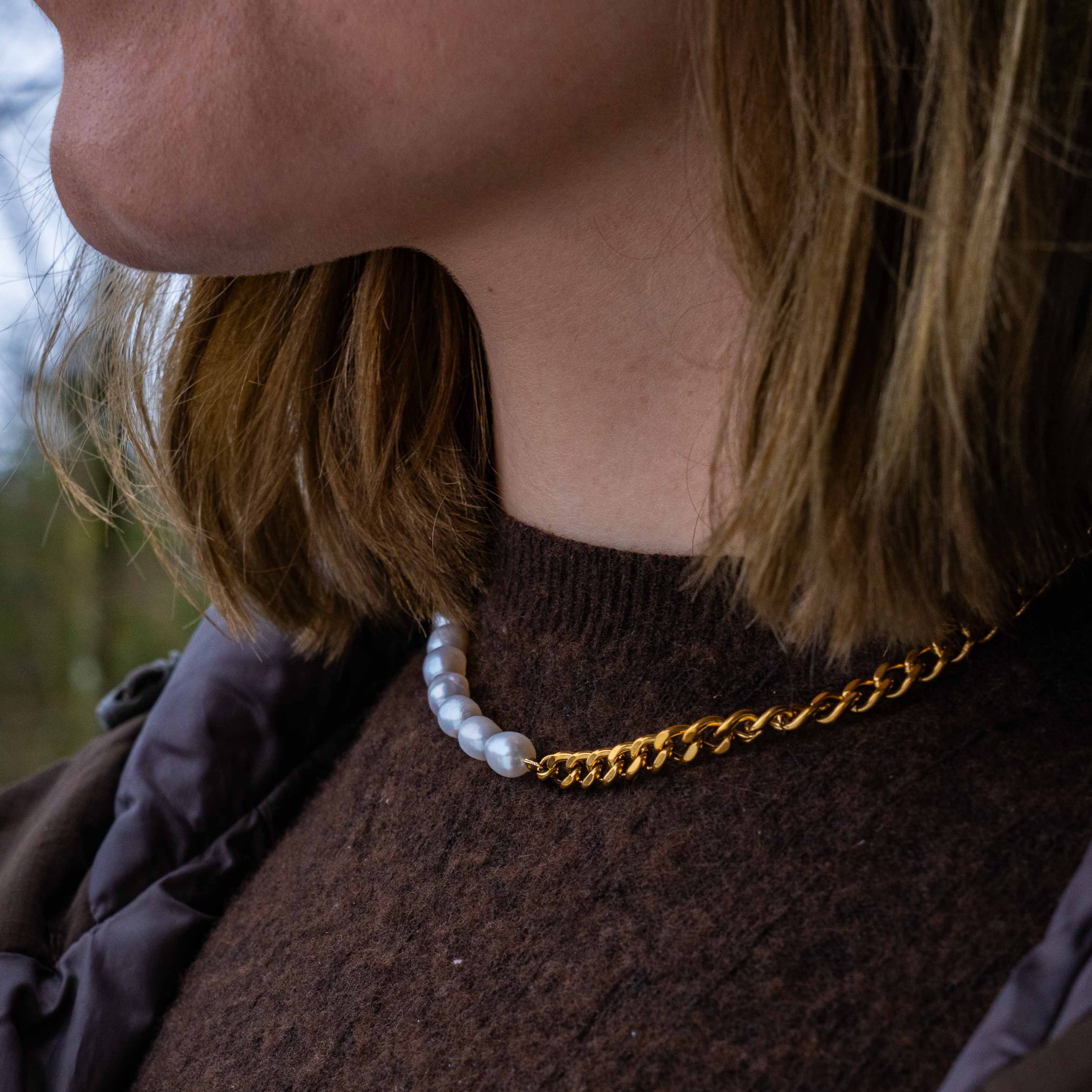 NL Kattegat Pearl pendant - Gold-toned