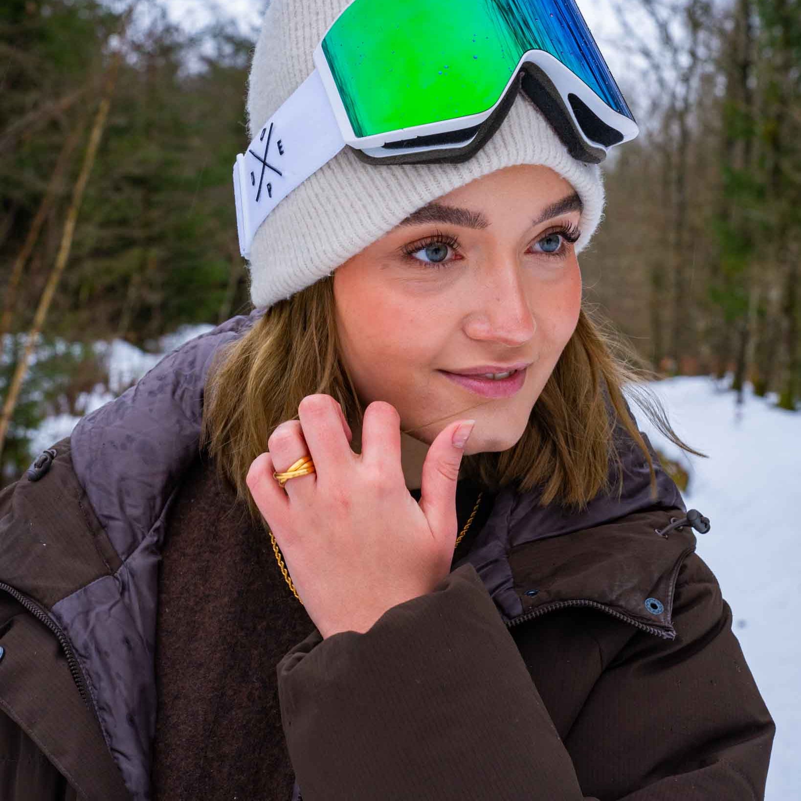 Helix band ring - Gold-toned