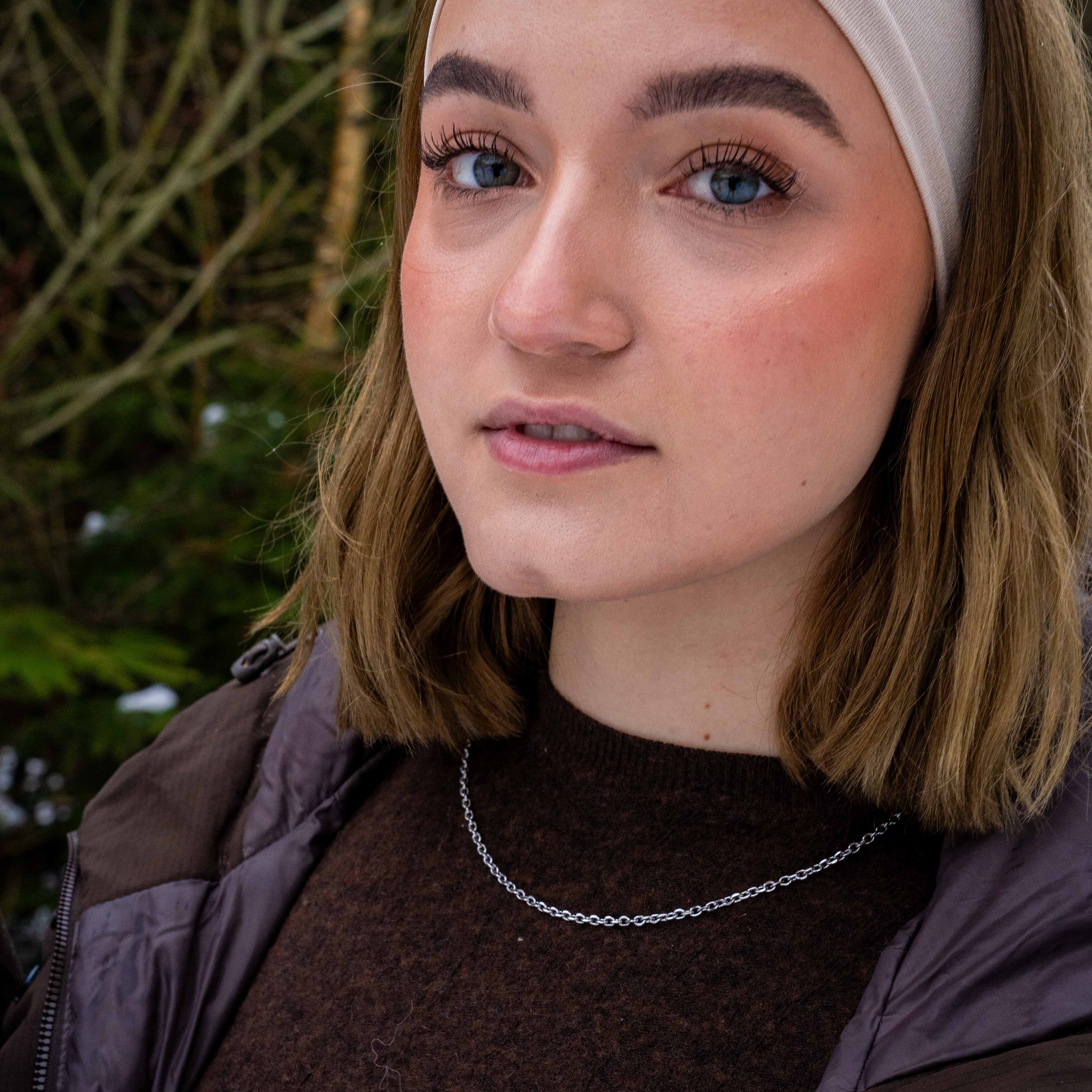 NL Cable necklace - Silver-toned