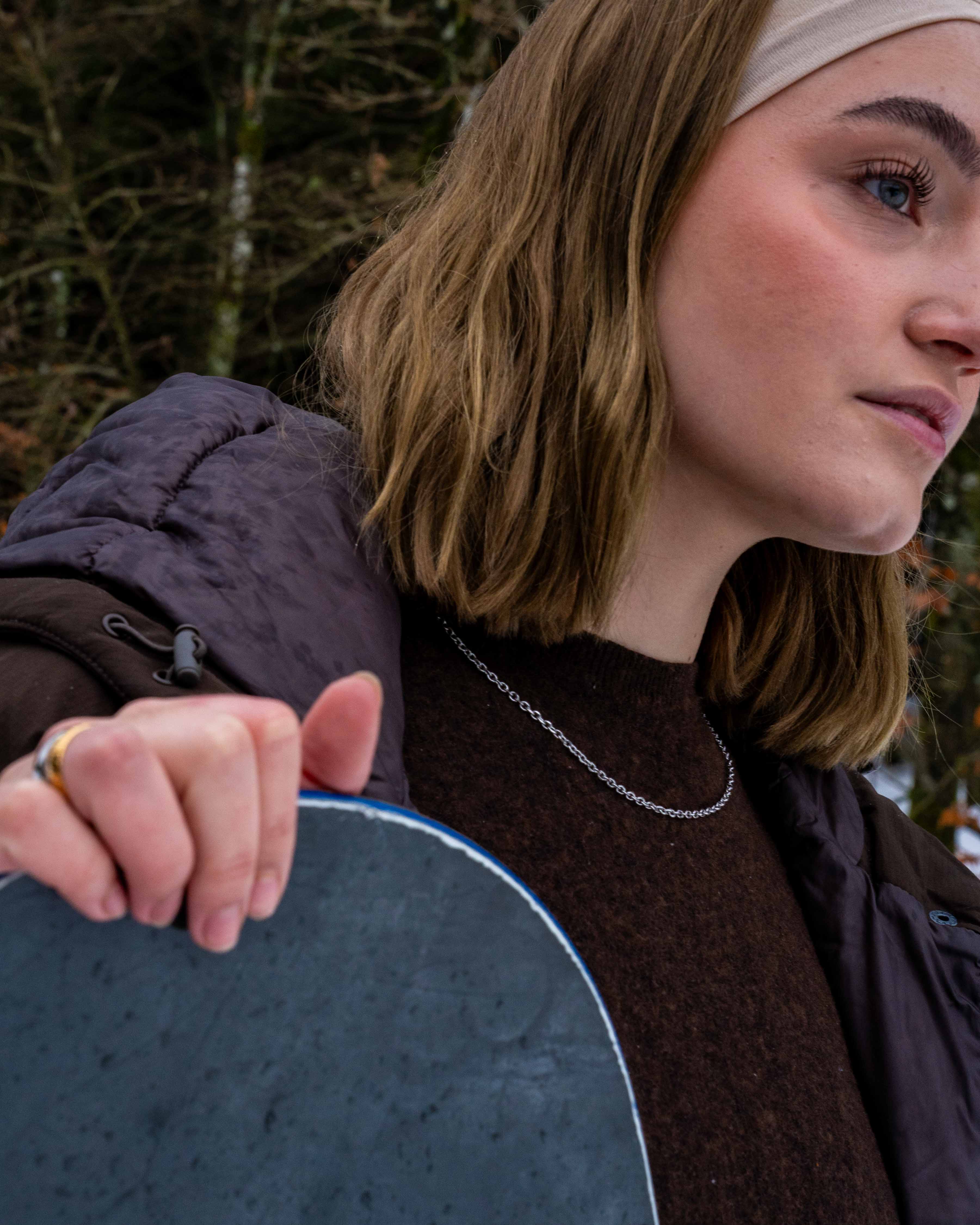 NL Cable necklace - Silver-toned