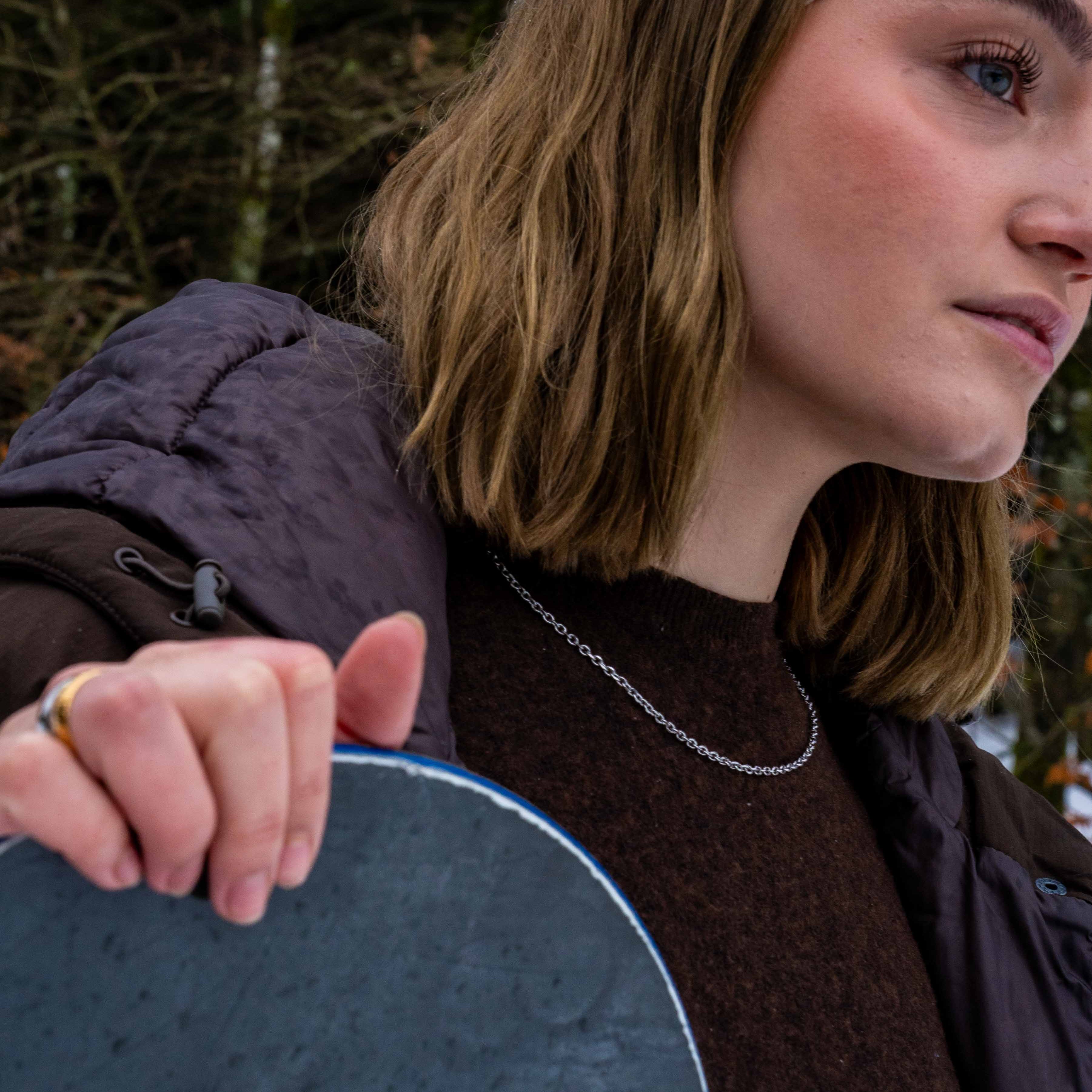 NL Cable necklace - Silver-toned