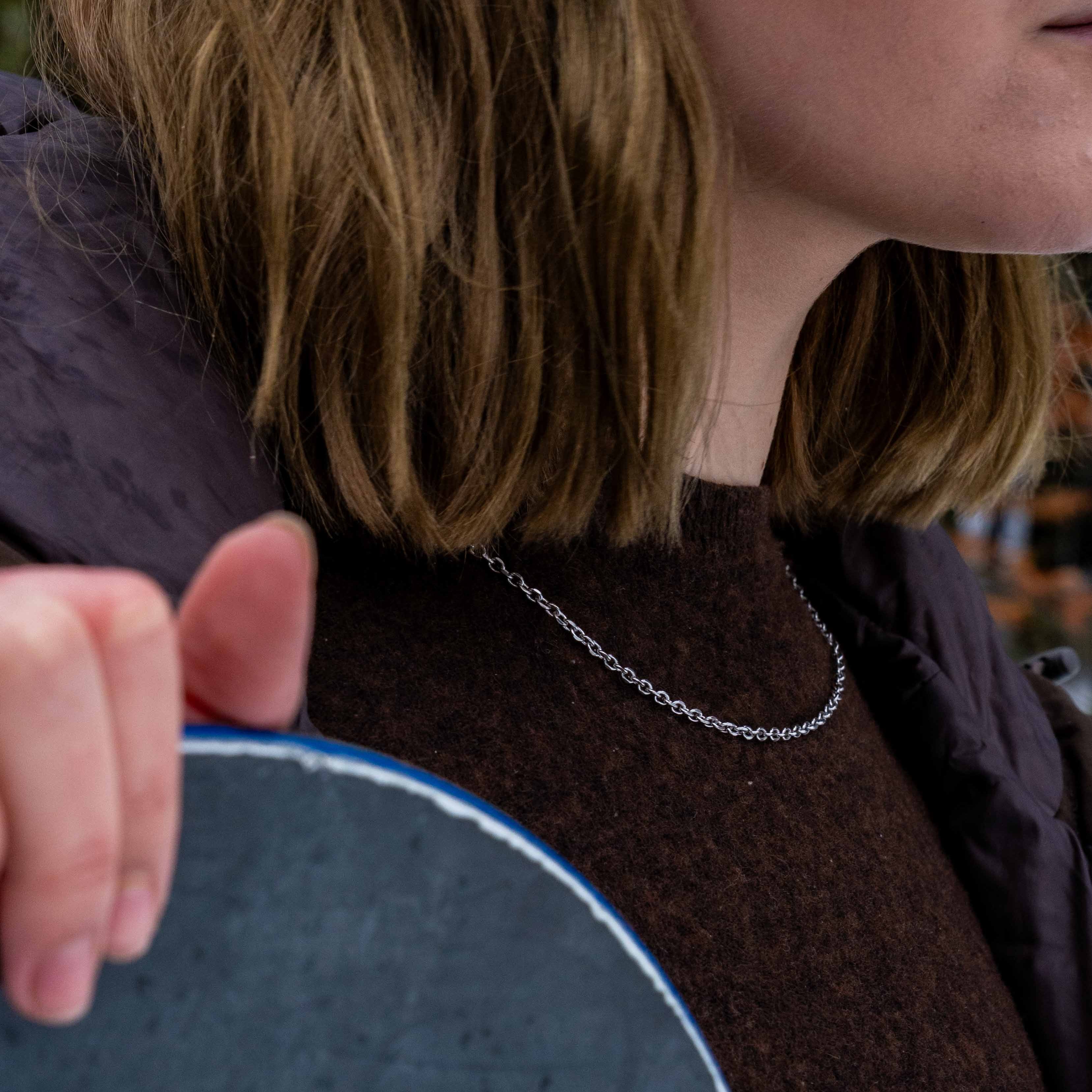 NL Cable necklace - Silver-toned