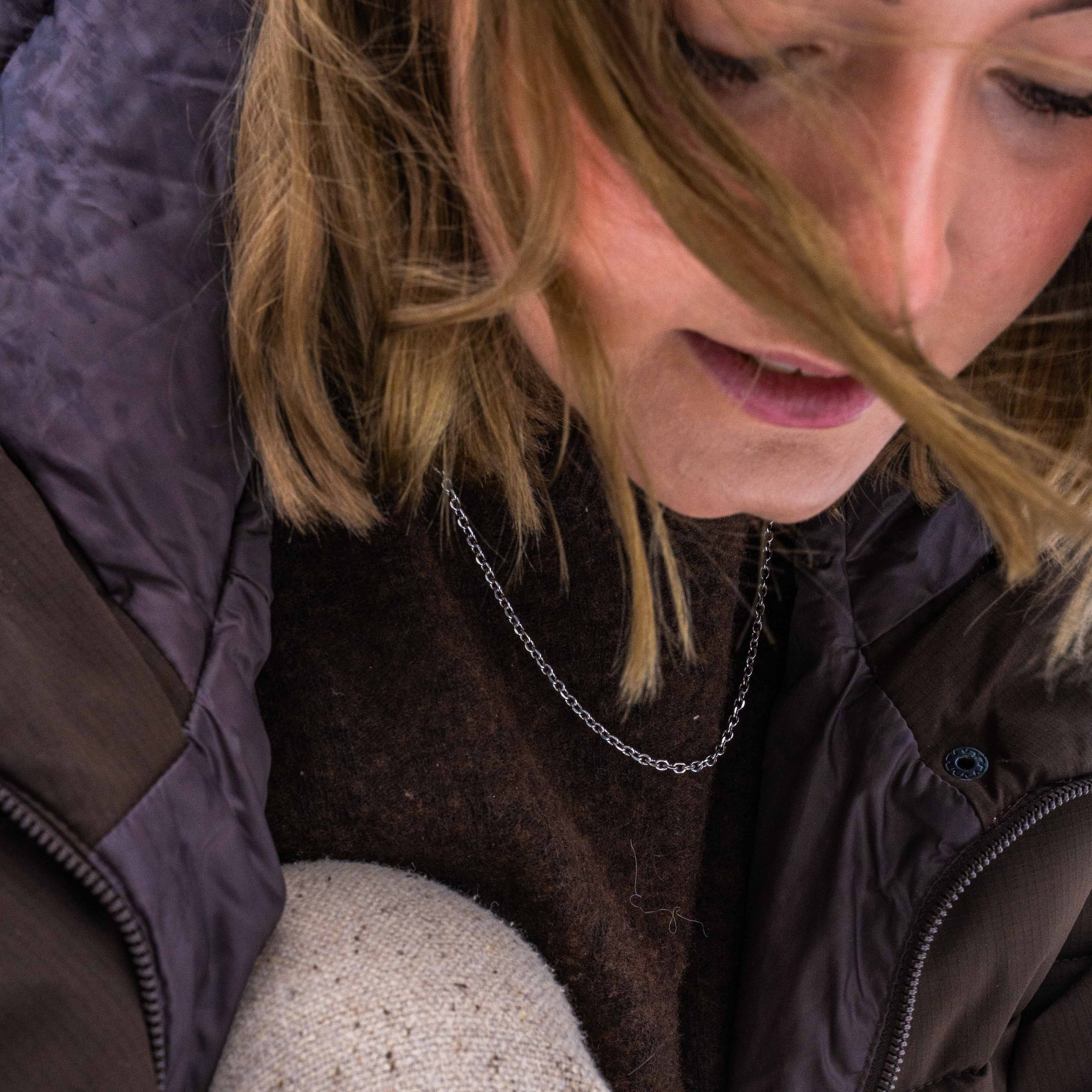 NL Cable necklace - Silver-toned