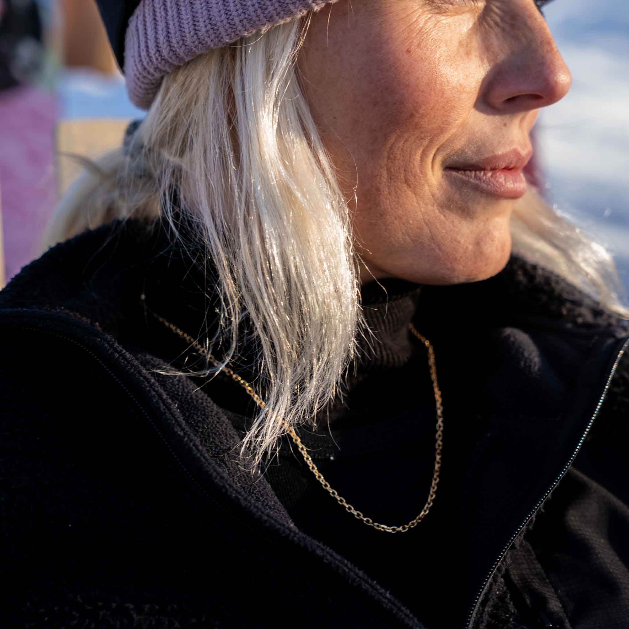 NL Cable necklace - Gold-toned