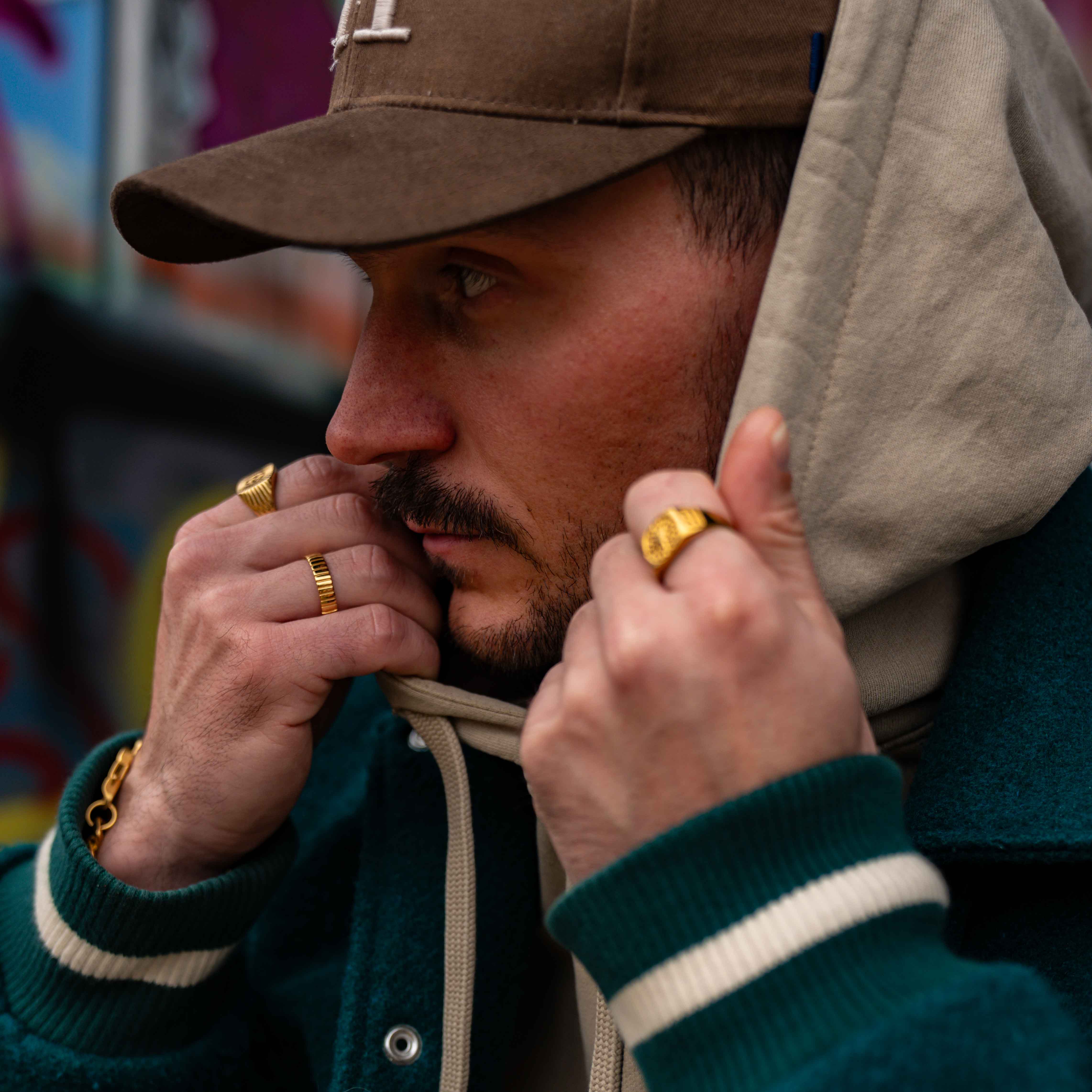 Siempre Cut band - Gold-toned ring