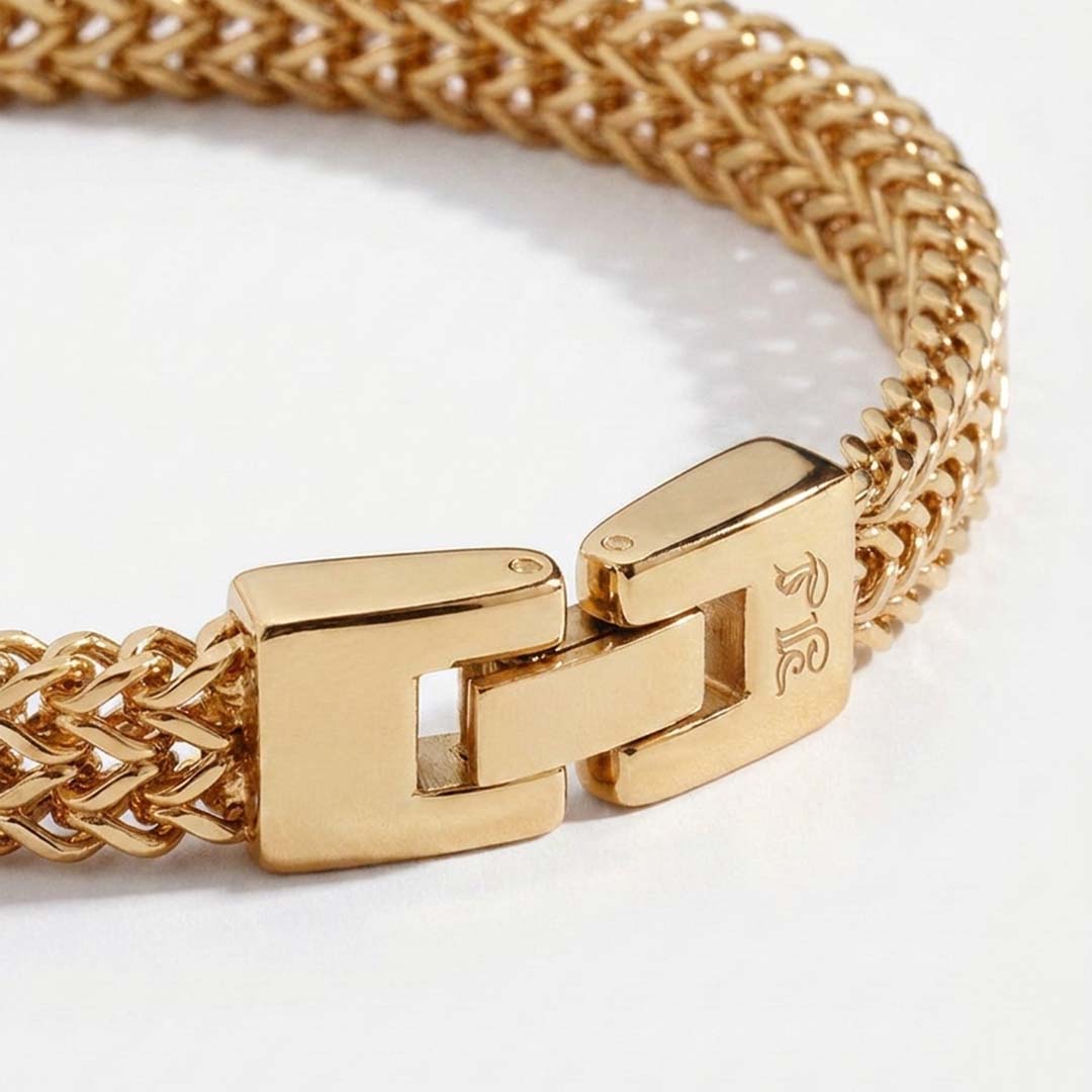 Fehu bracelet - Gold-toned