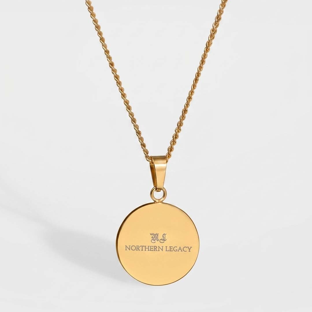 NL Compass pendant 2.0 - Gold-toned