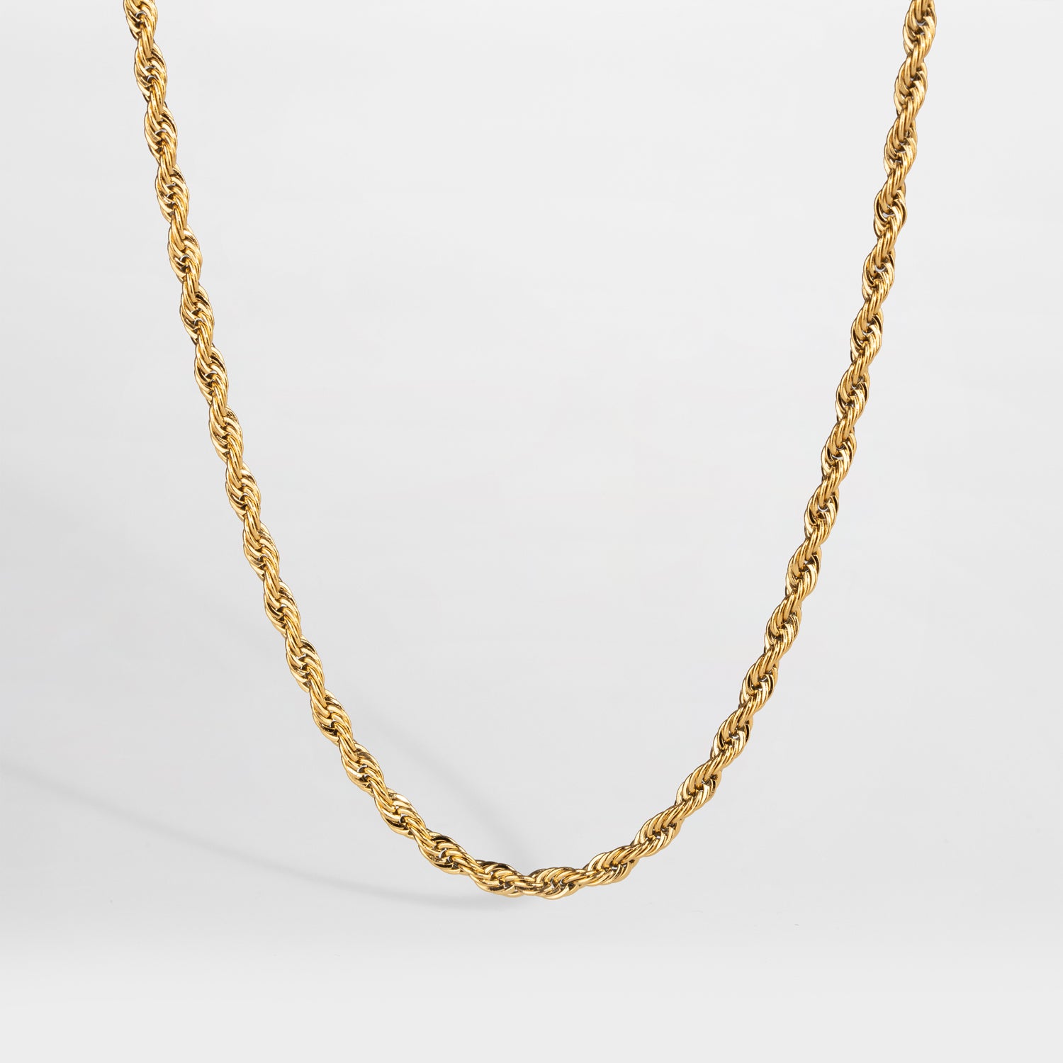 NL Rope Necklace - Beautiful gold-toned necklace in a rope design