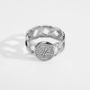 VEGVISIR CHAIN SIGNATURE RING (SILVER)