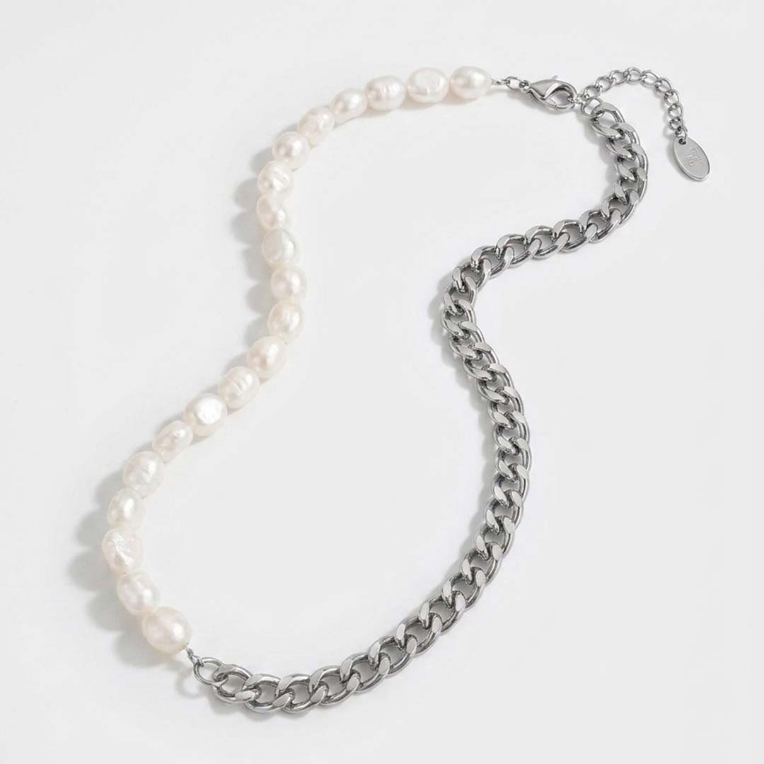 NL Kattegat Pearl pendant - Silver-toned