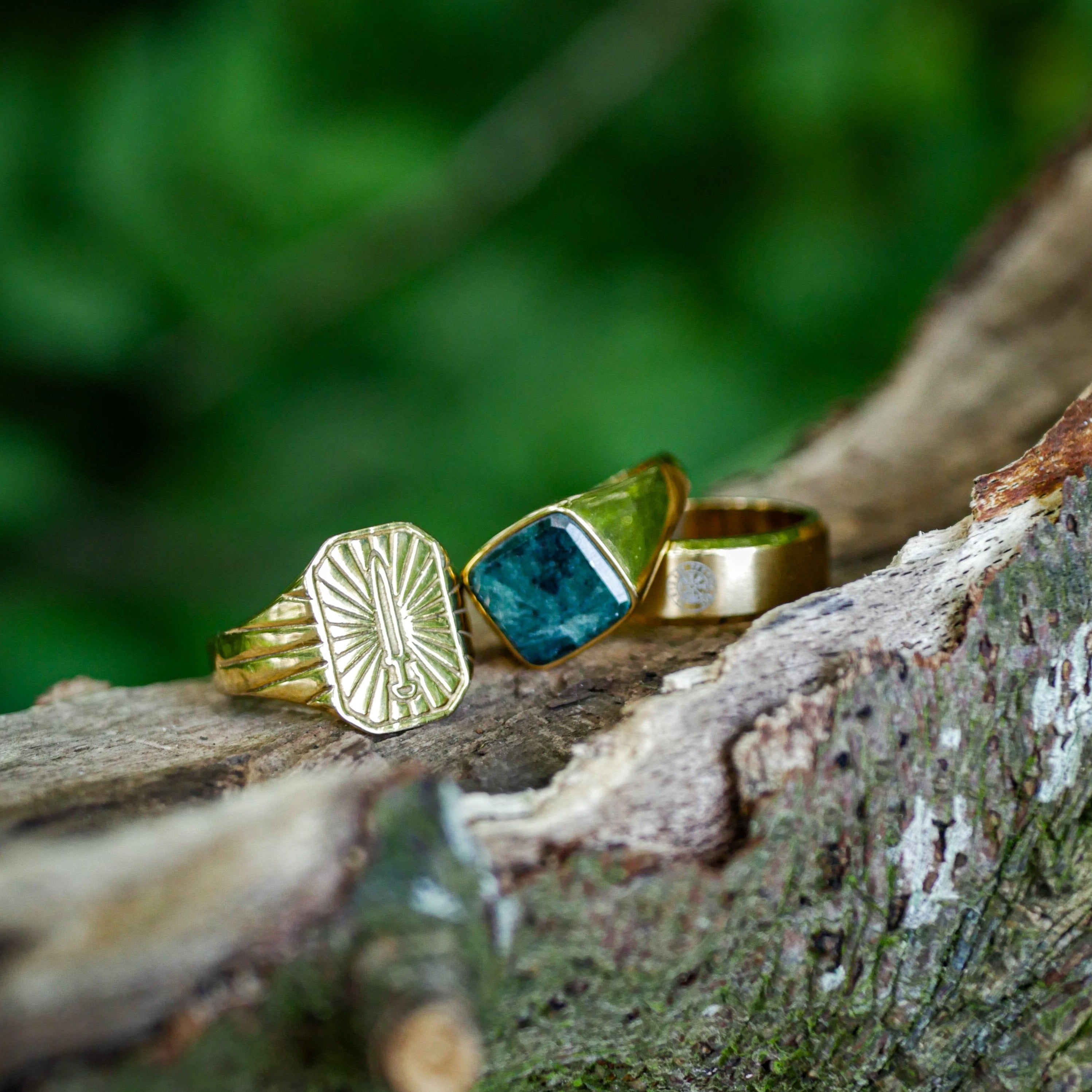 Siempre Vegvisir band - Gold-toned ring