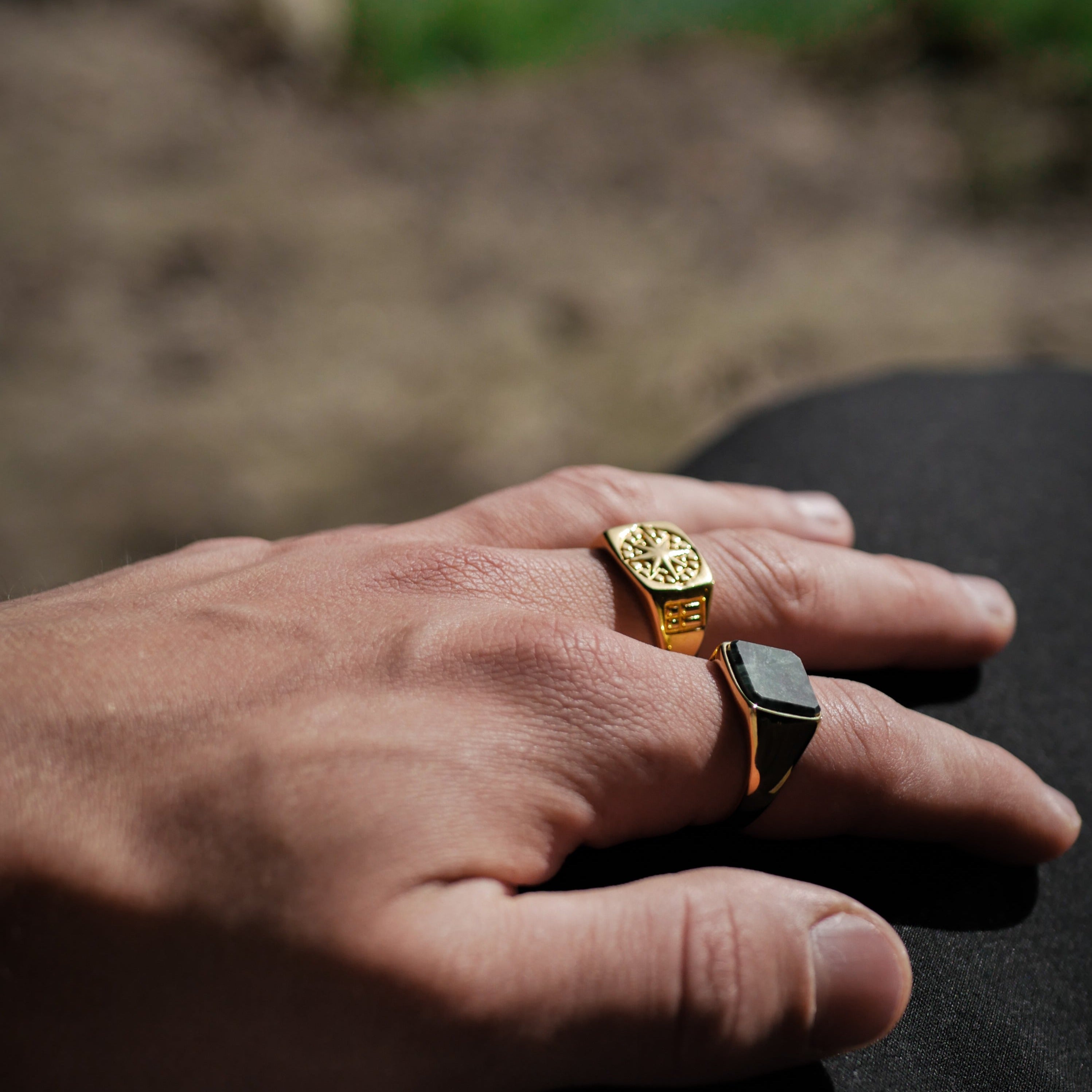 Compass Signature - Gold-toned ring