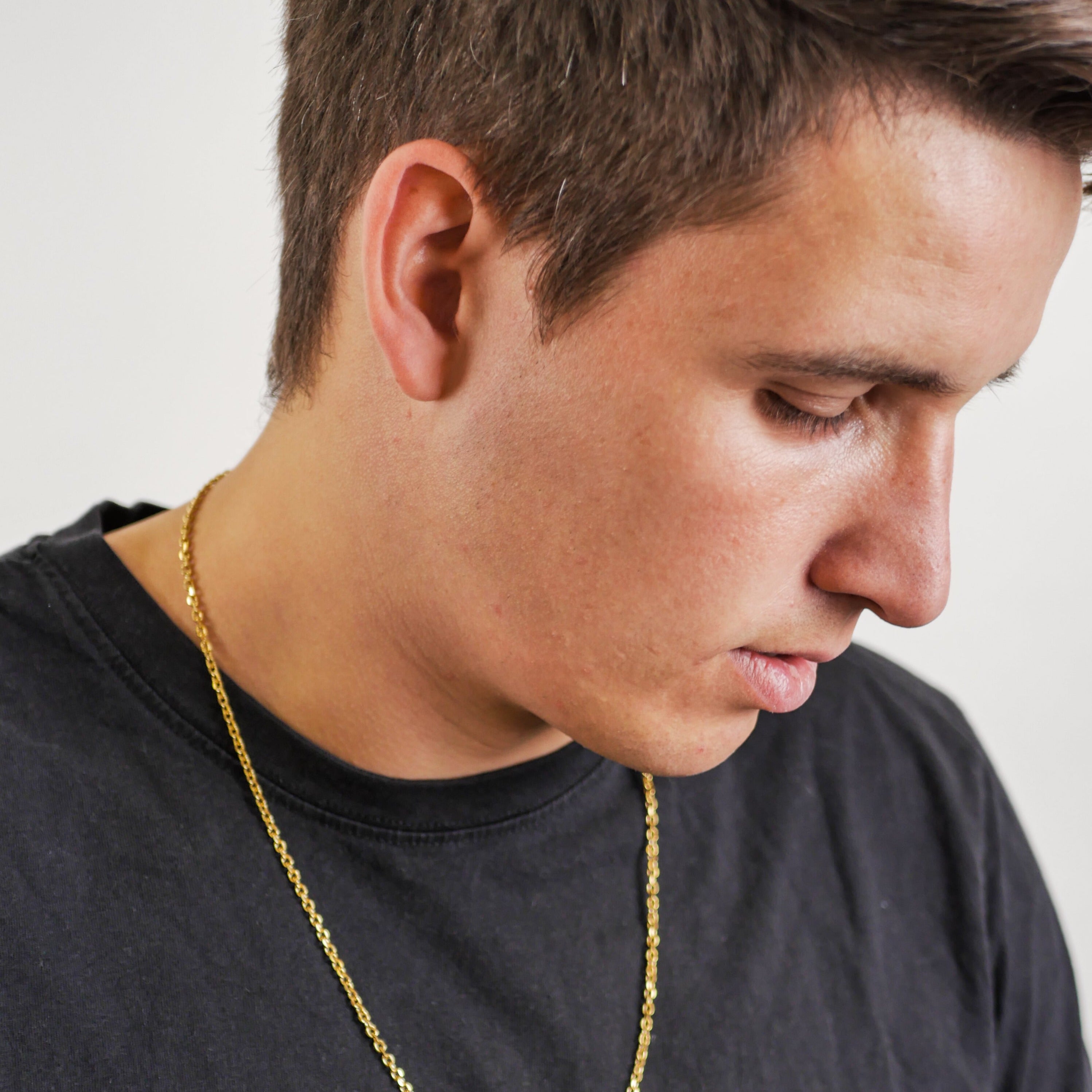 NL Cable necklace - Gold-toned