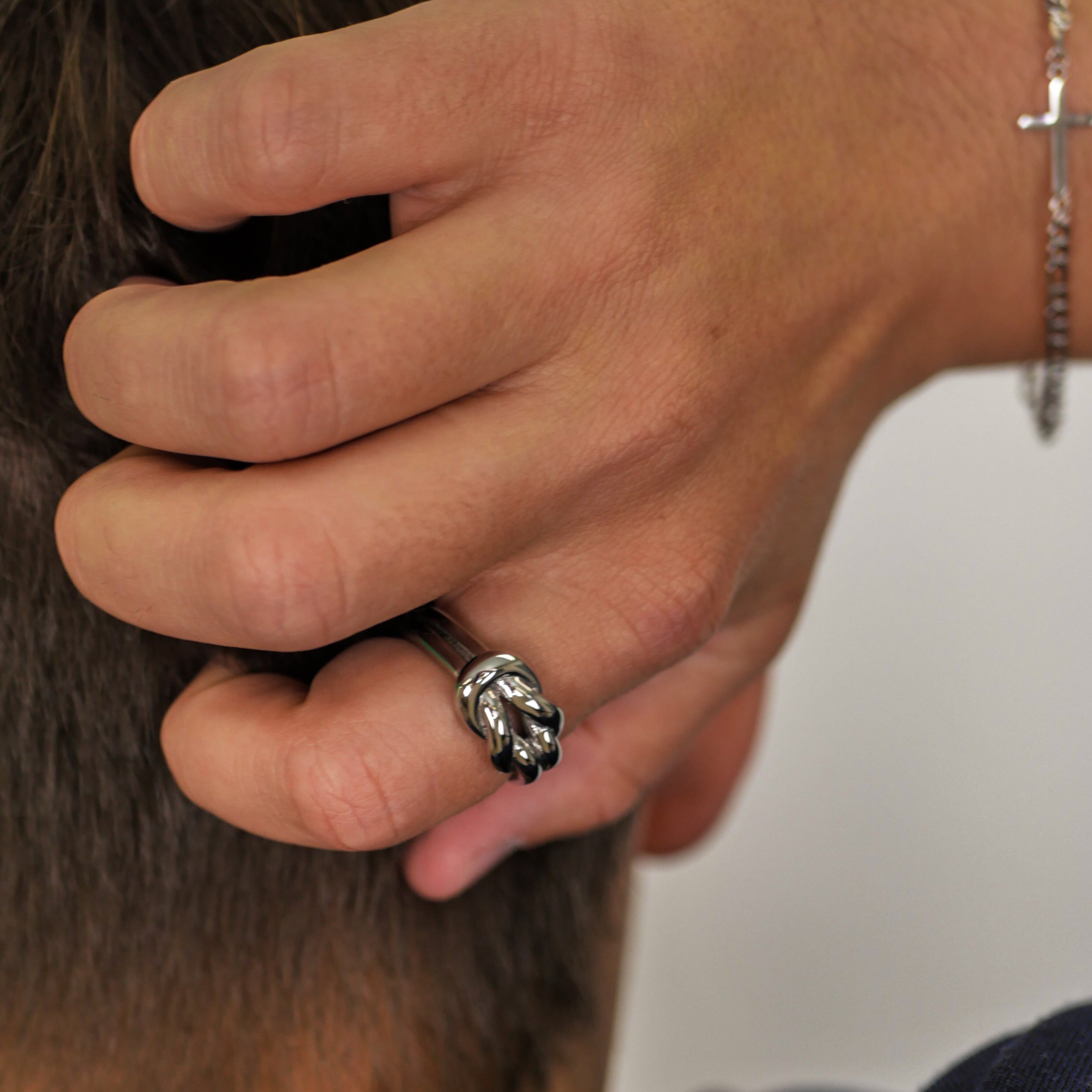 Perpetual band ring - Silver-toned