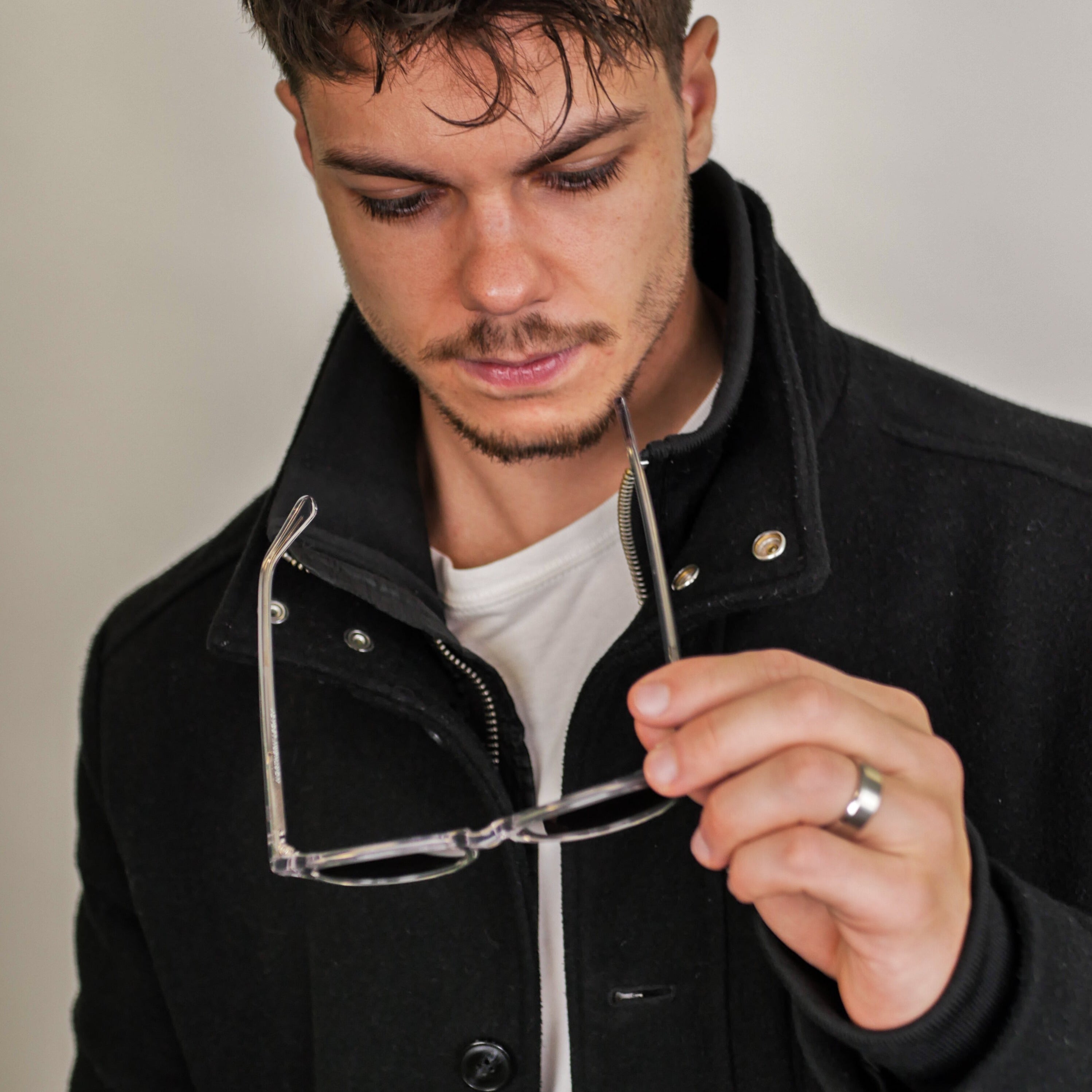 Siempre Vegvisir band - Silver-toned ring