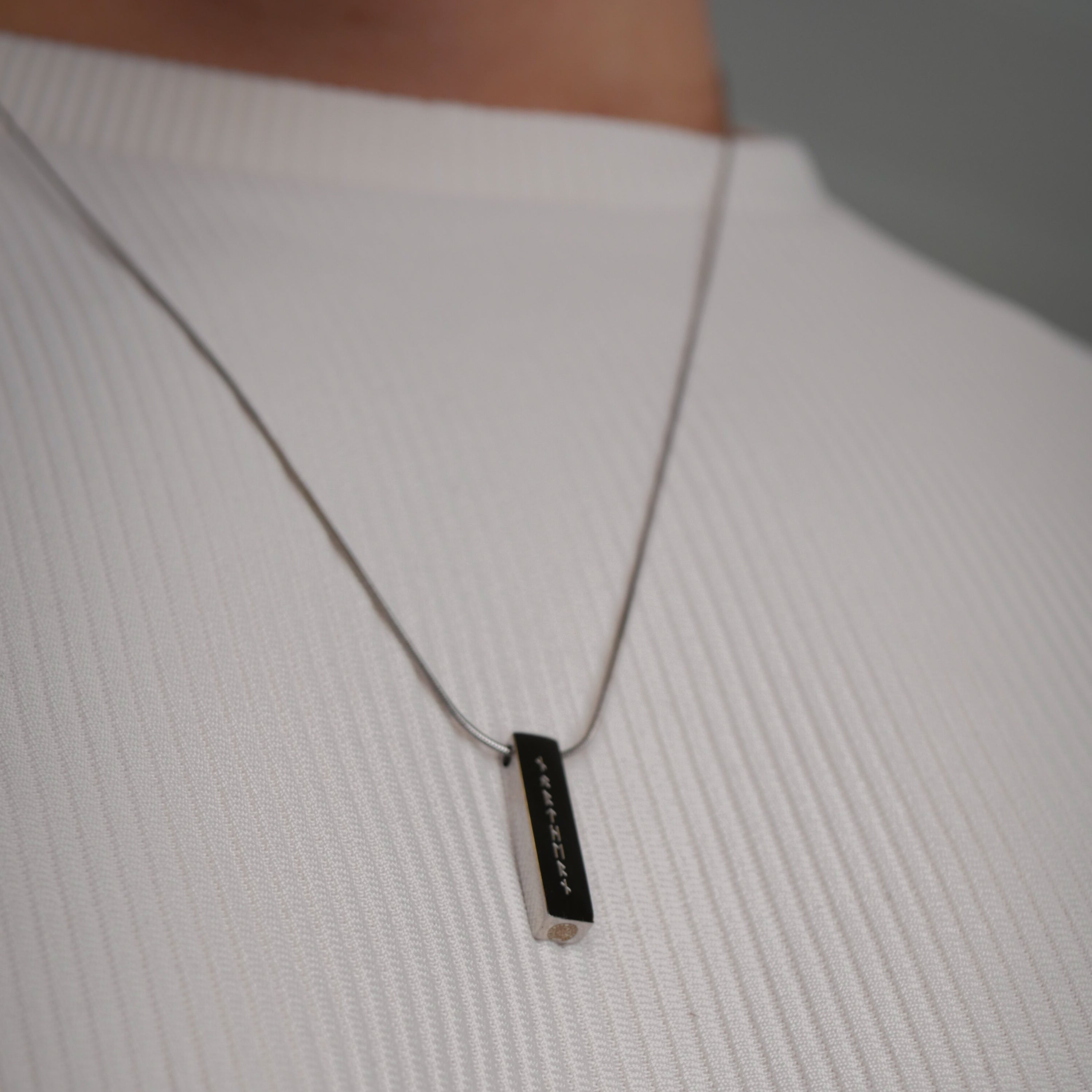 Runestone Pendant - Silver-toned