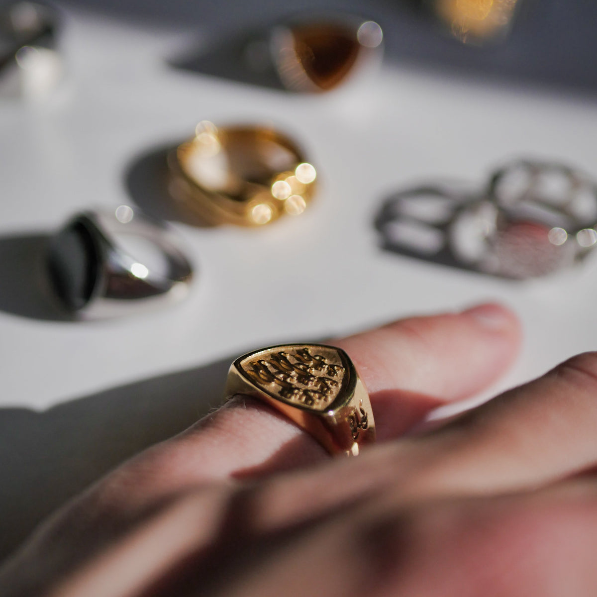 Panthera Polygon Signature - Gold-toned ring