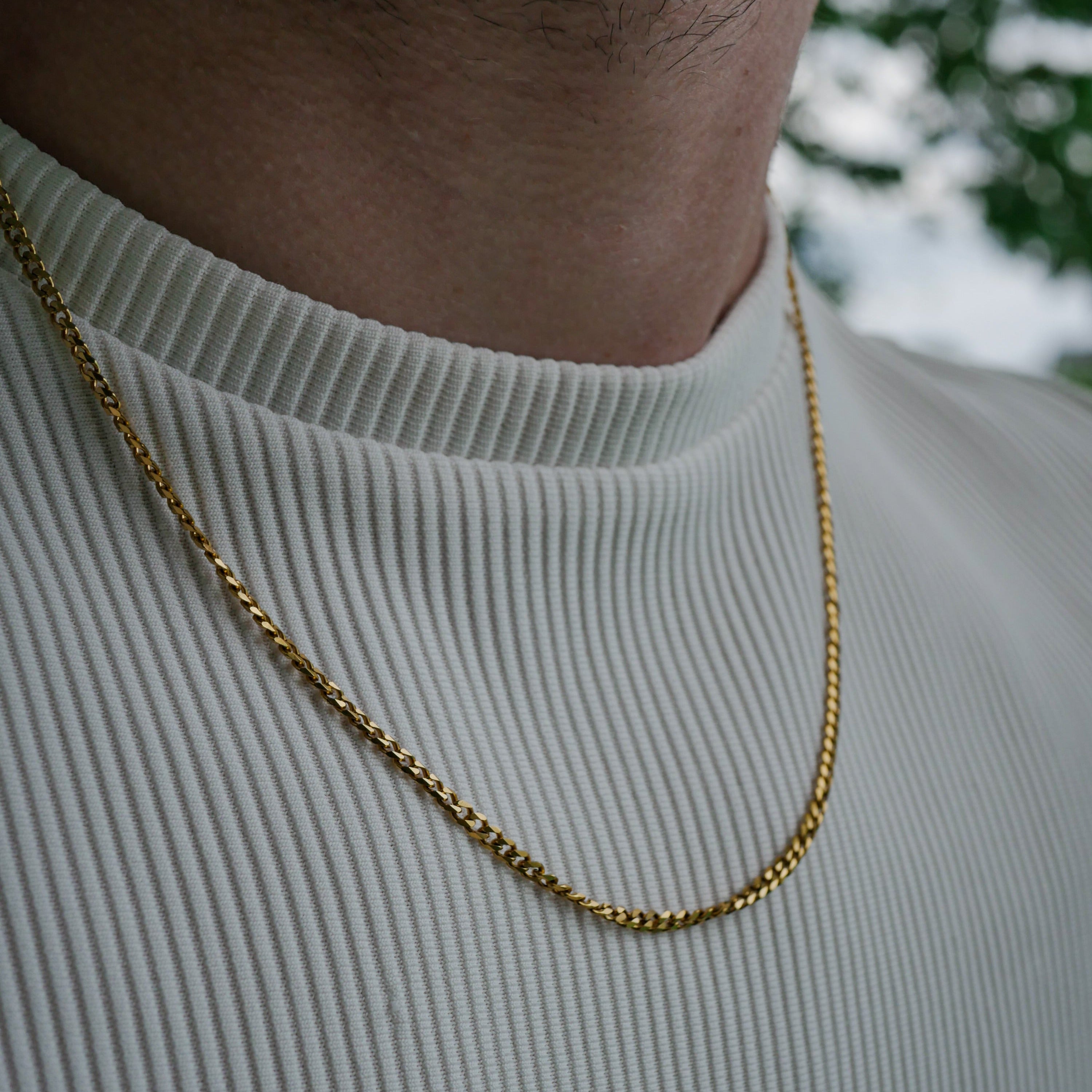 Minimal Sequence necklace - Gold-toned