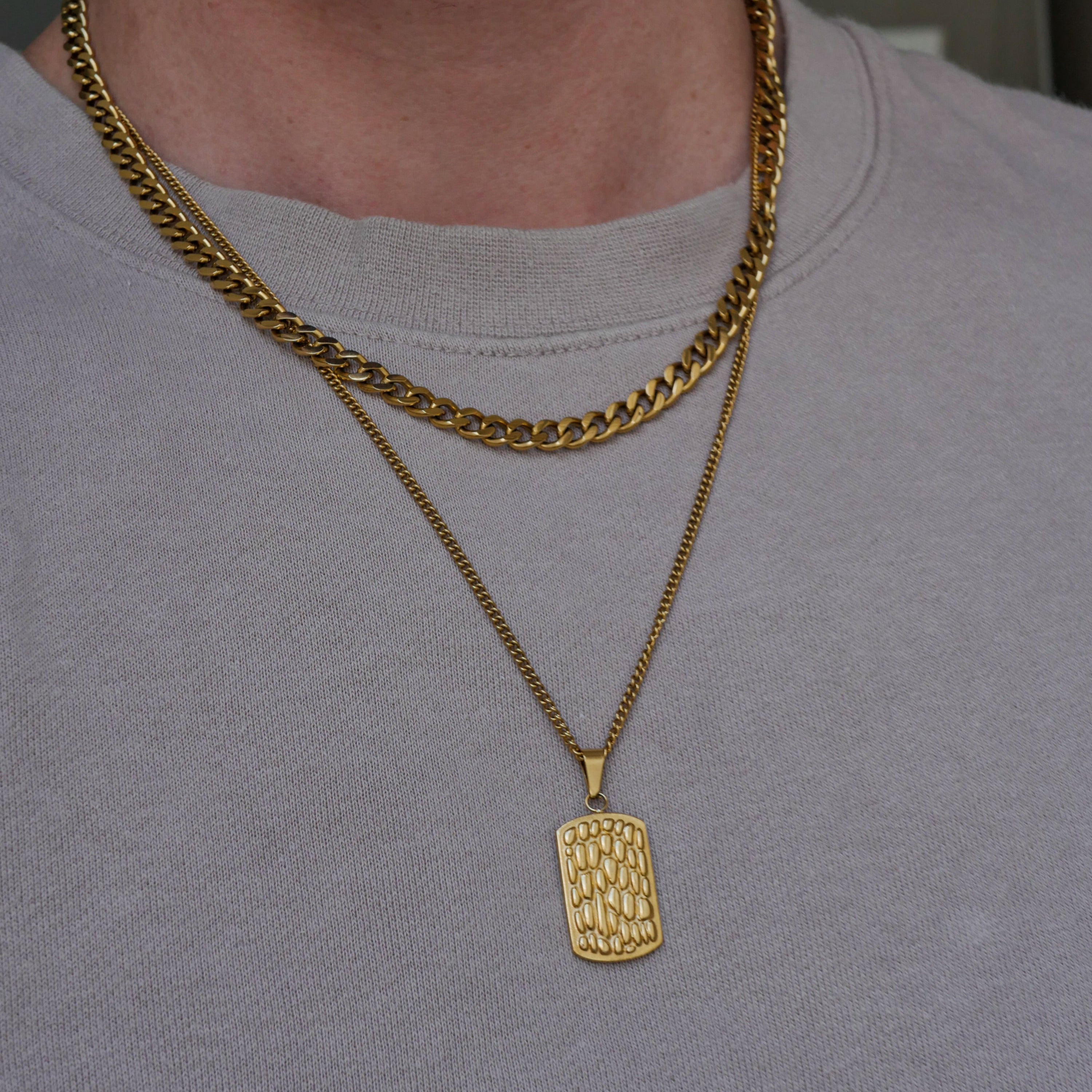 NL Hammertag pendant - Gold-toned