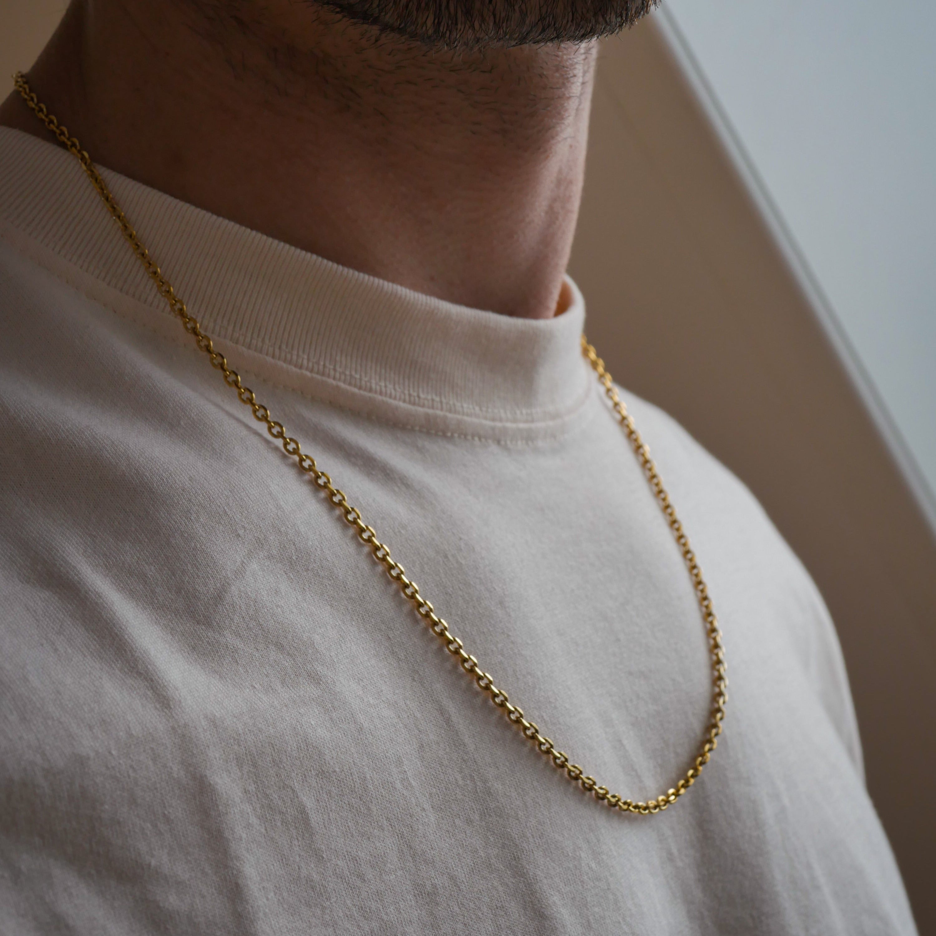 NL Cable necklace - Gold-toned