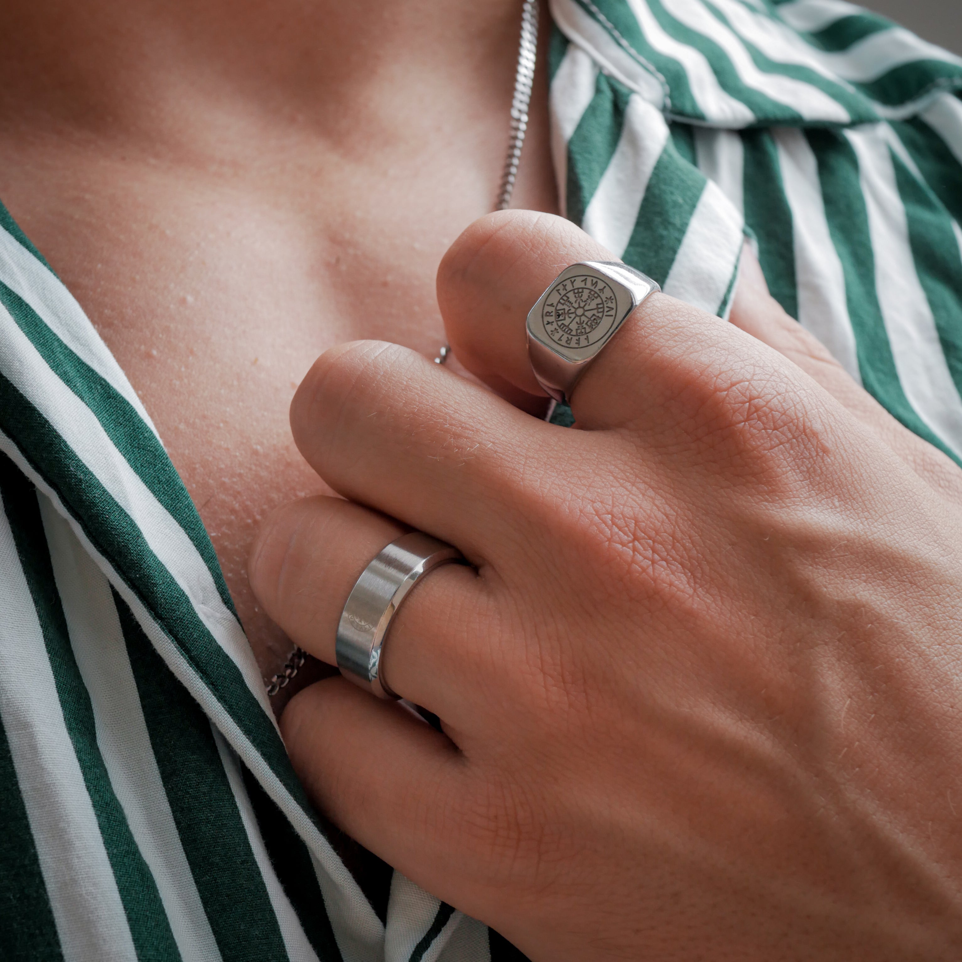 The Northguard Set - Silver-toned