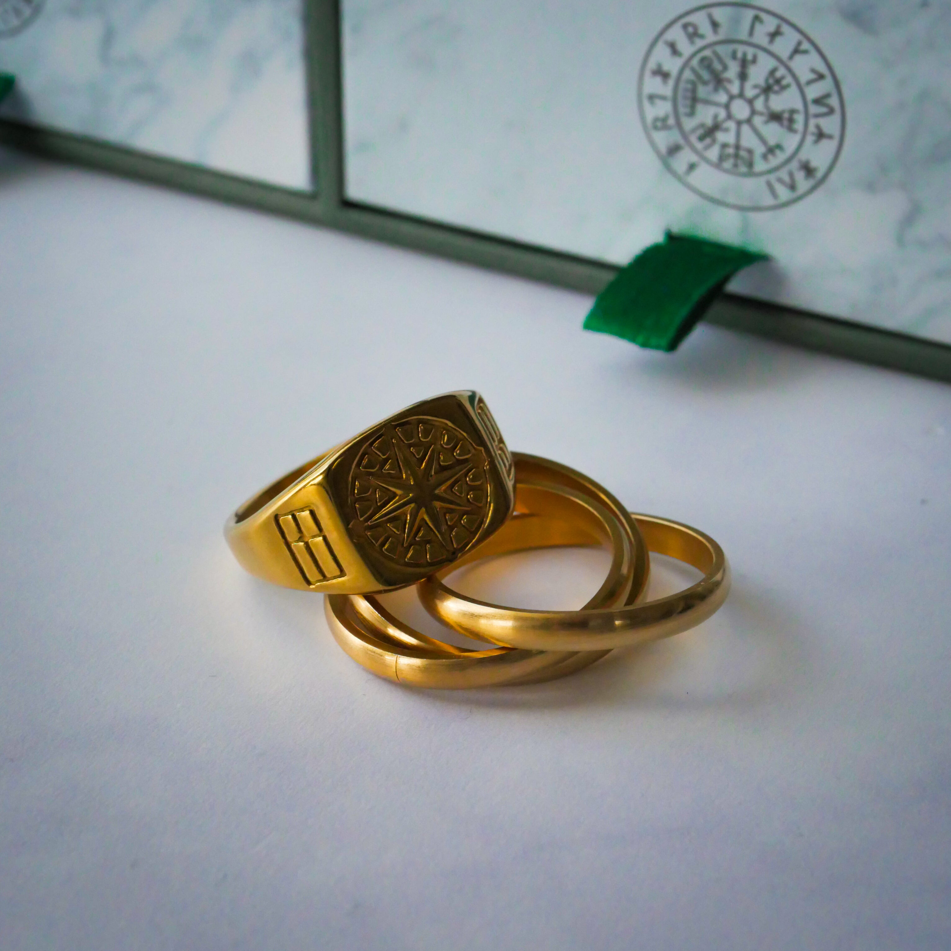 The Axis Set - Gold-toned