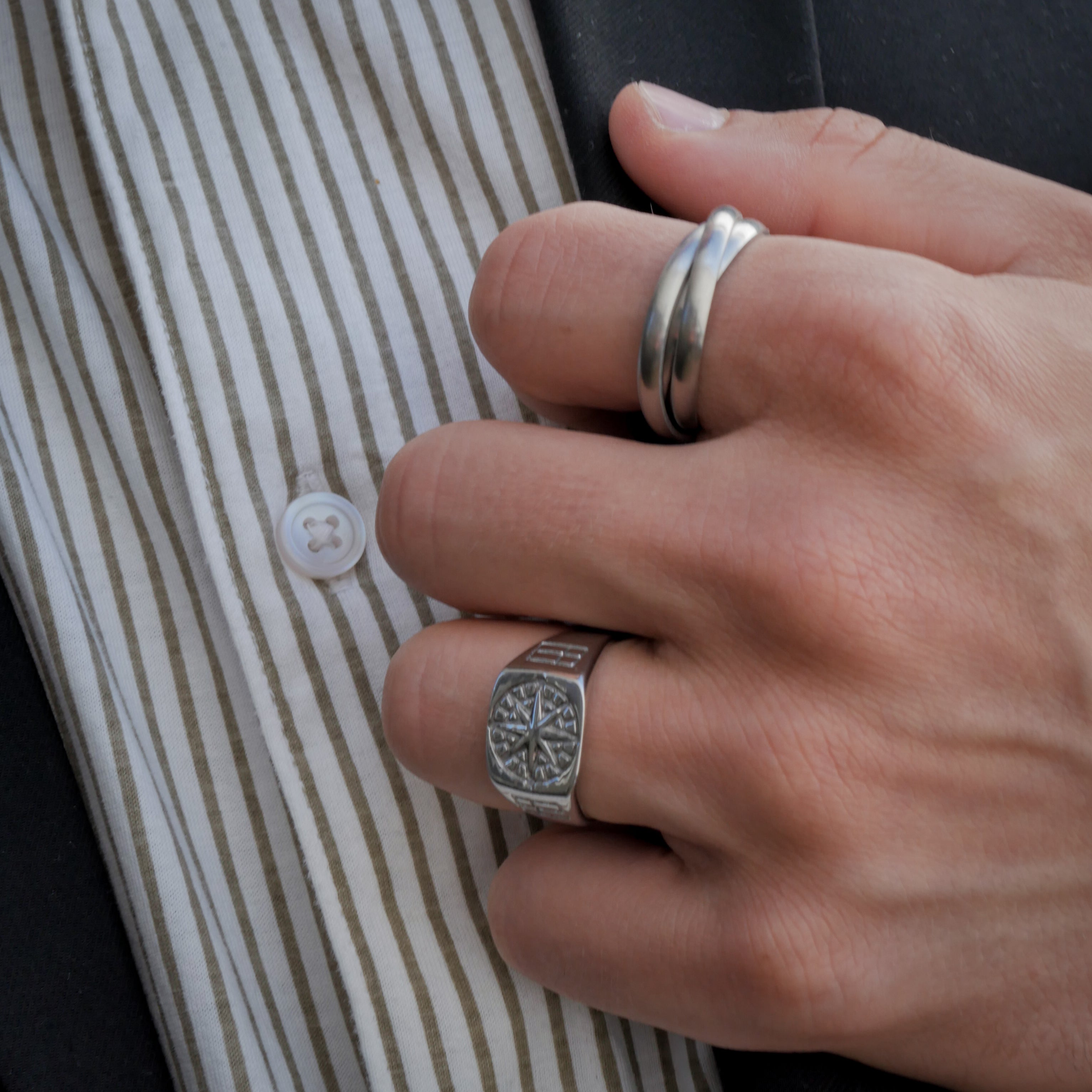 The Axis Set - Silver-toned