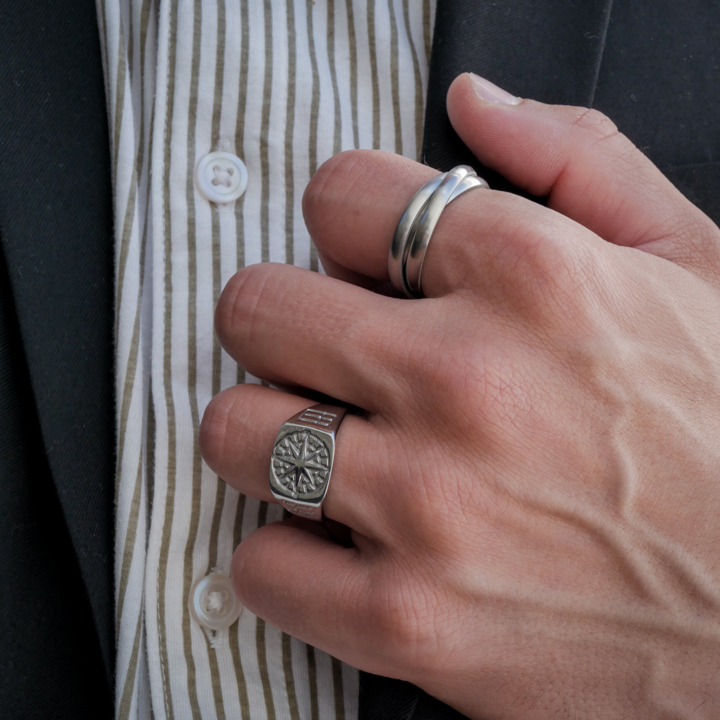 The Axis Set - Silver-toned