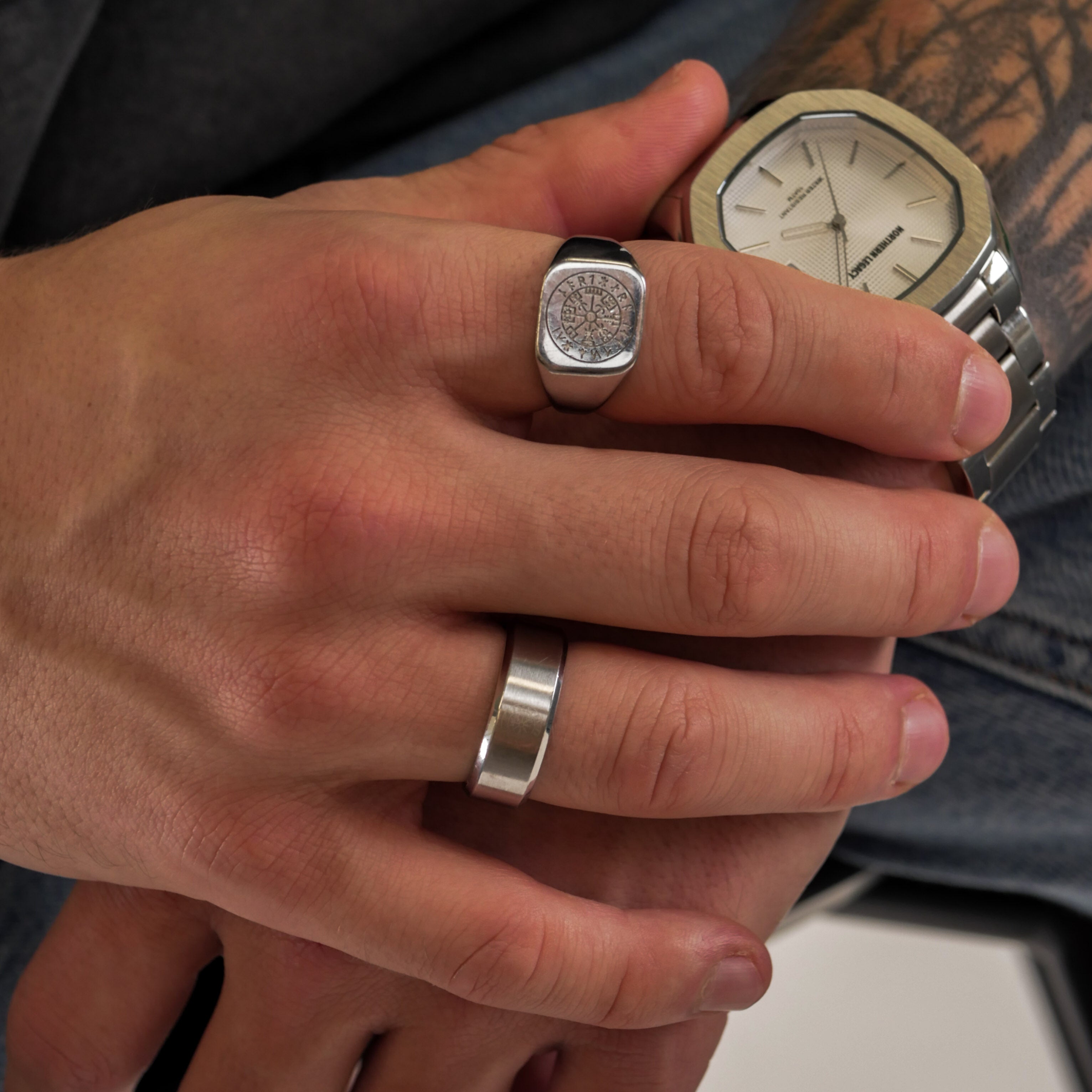 The Northguard Set - Silver-toned