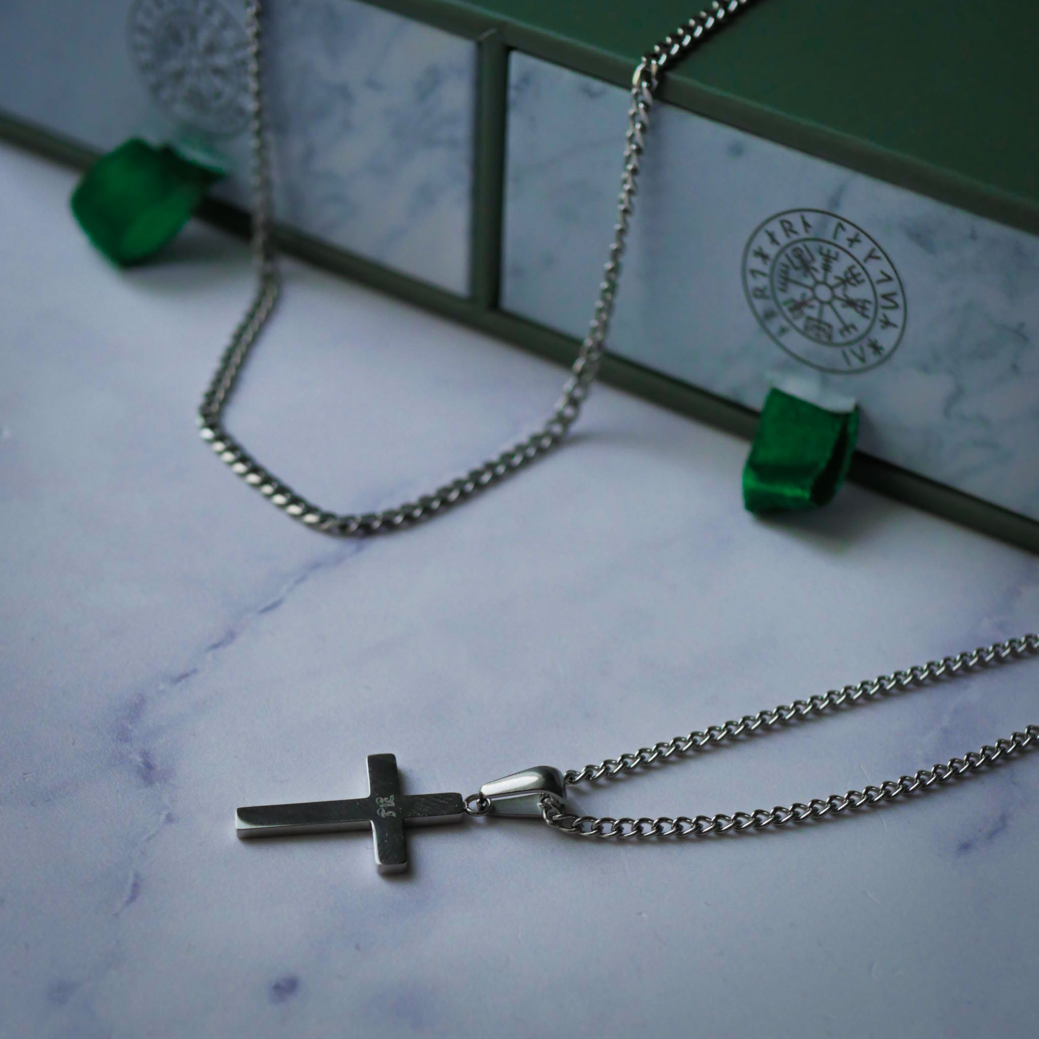 The Pillar Set - Silver-toned