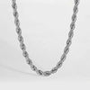 Rope necklace - Silver-toned